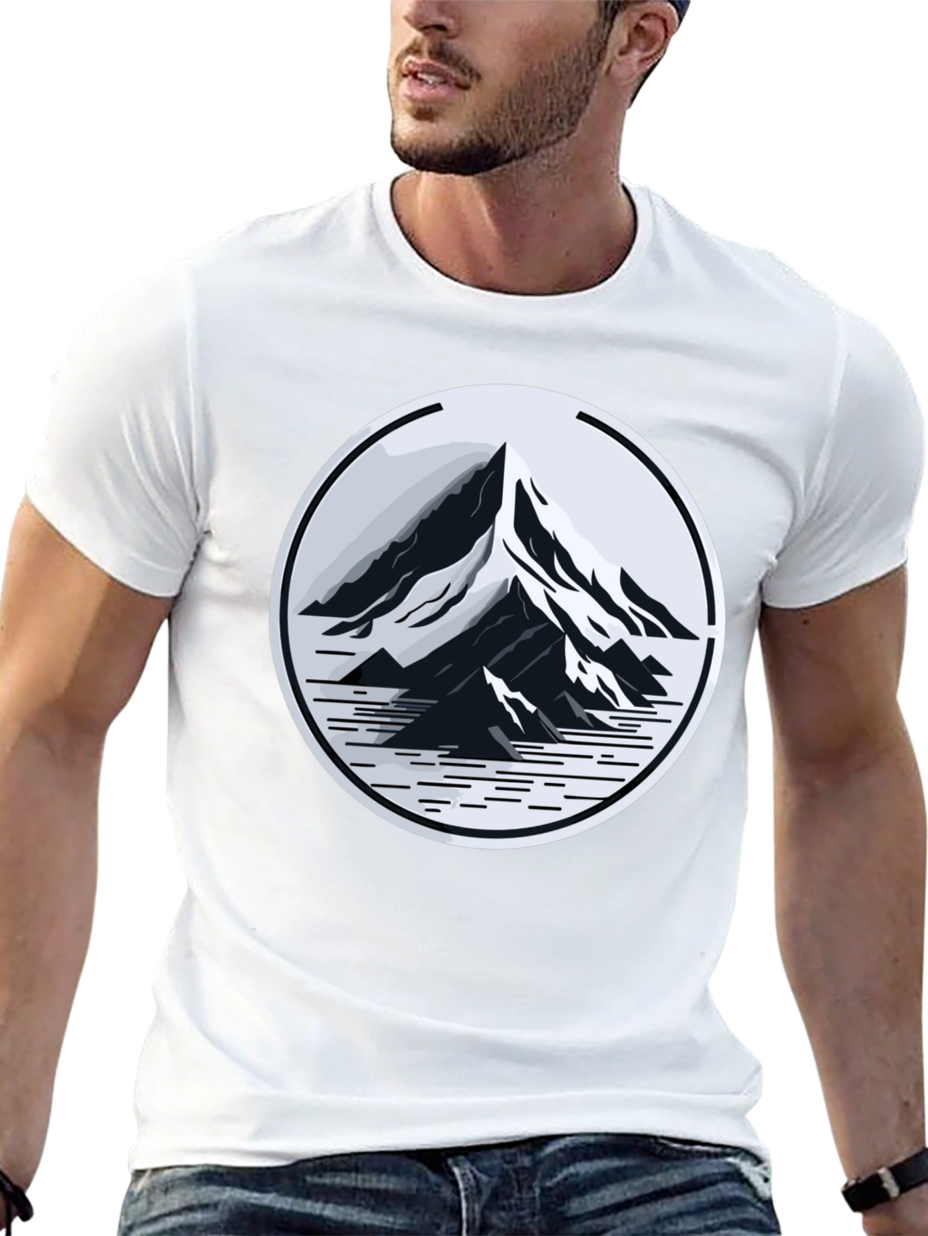 Black Mountain Peak Graphic Tee - Adventure Ready Style view 13