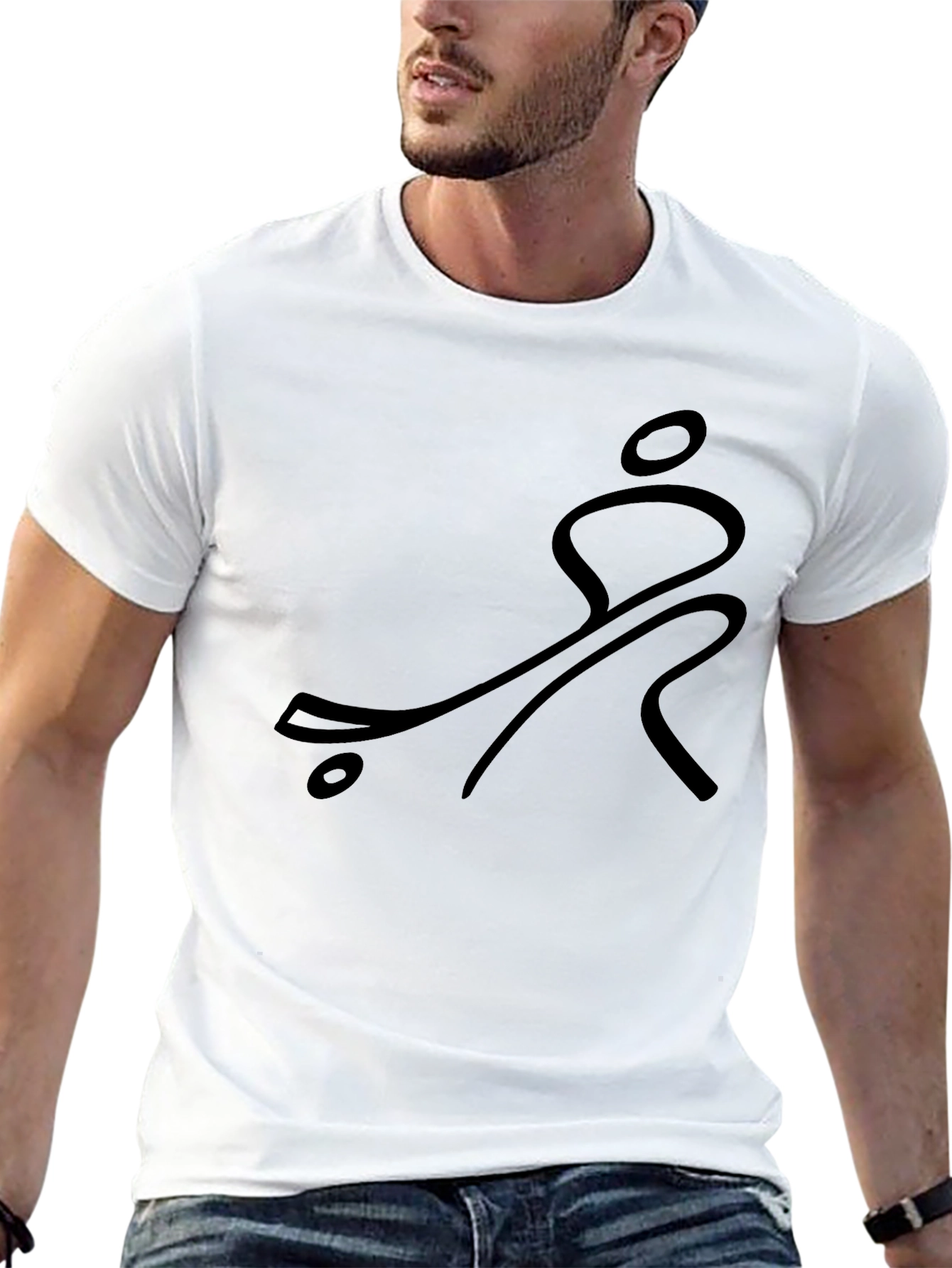 Black Skateboarder Graphic T-Shirt - Black view 13