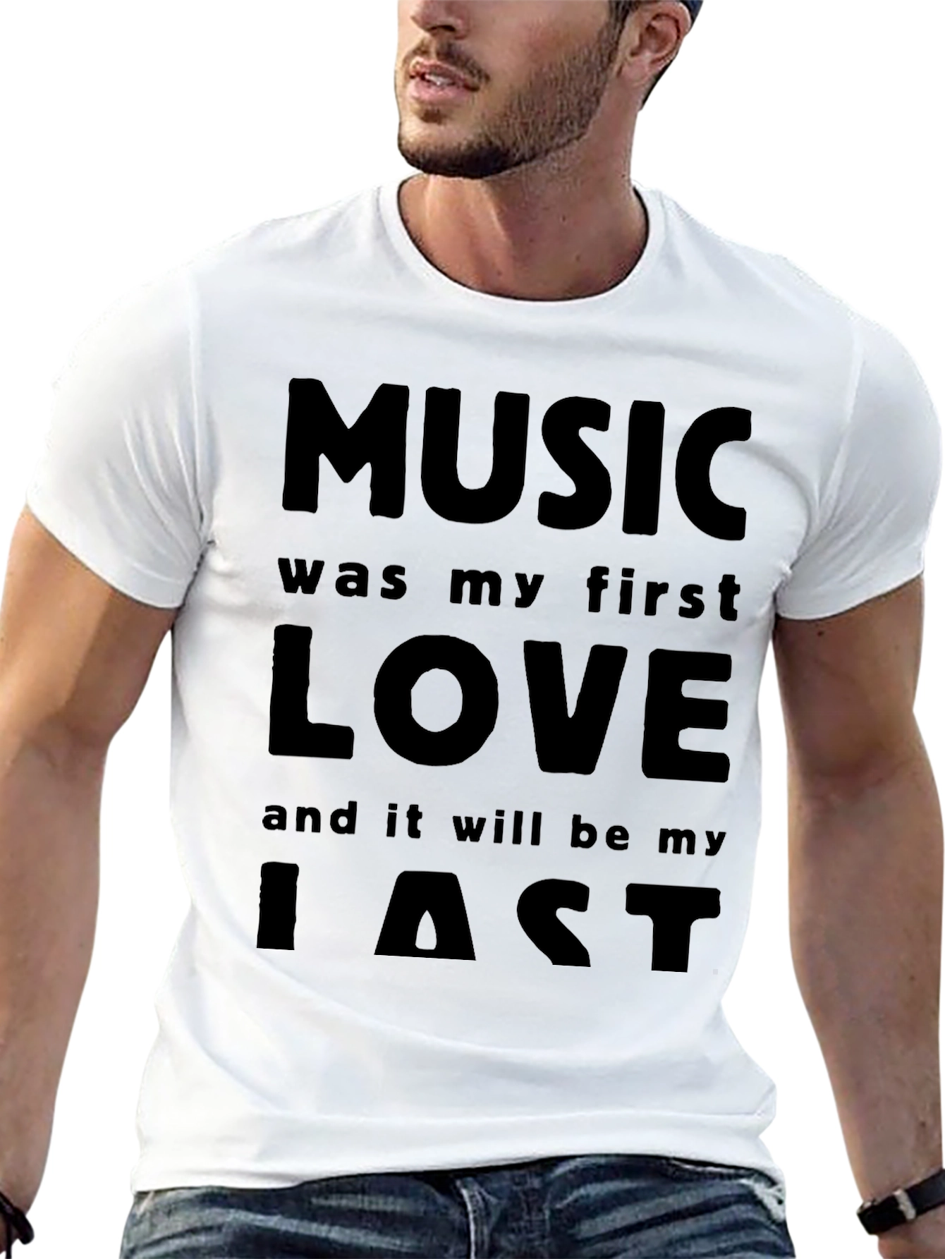 Black Music is My First Love T-Shirt - Soft Cotton Blend view 13