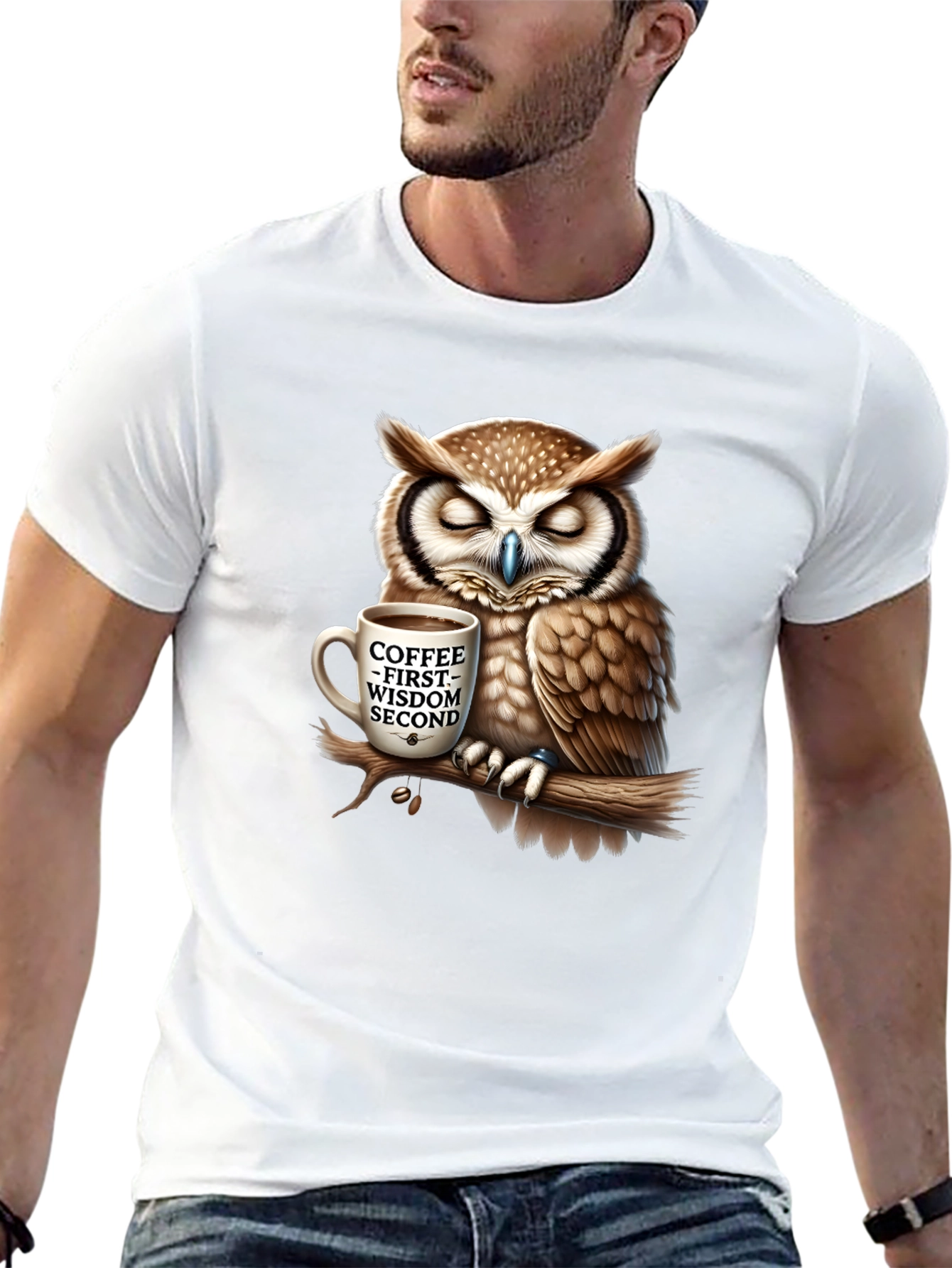 Black Owl Coffee Wisdom Graphic Tee view 13