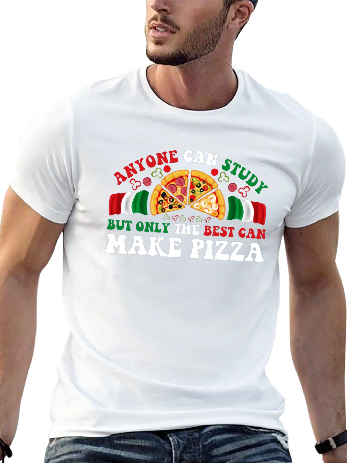 Black Anyone Can Study, But Only The Best Can Make Pizza T-Shirt view 13