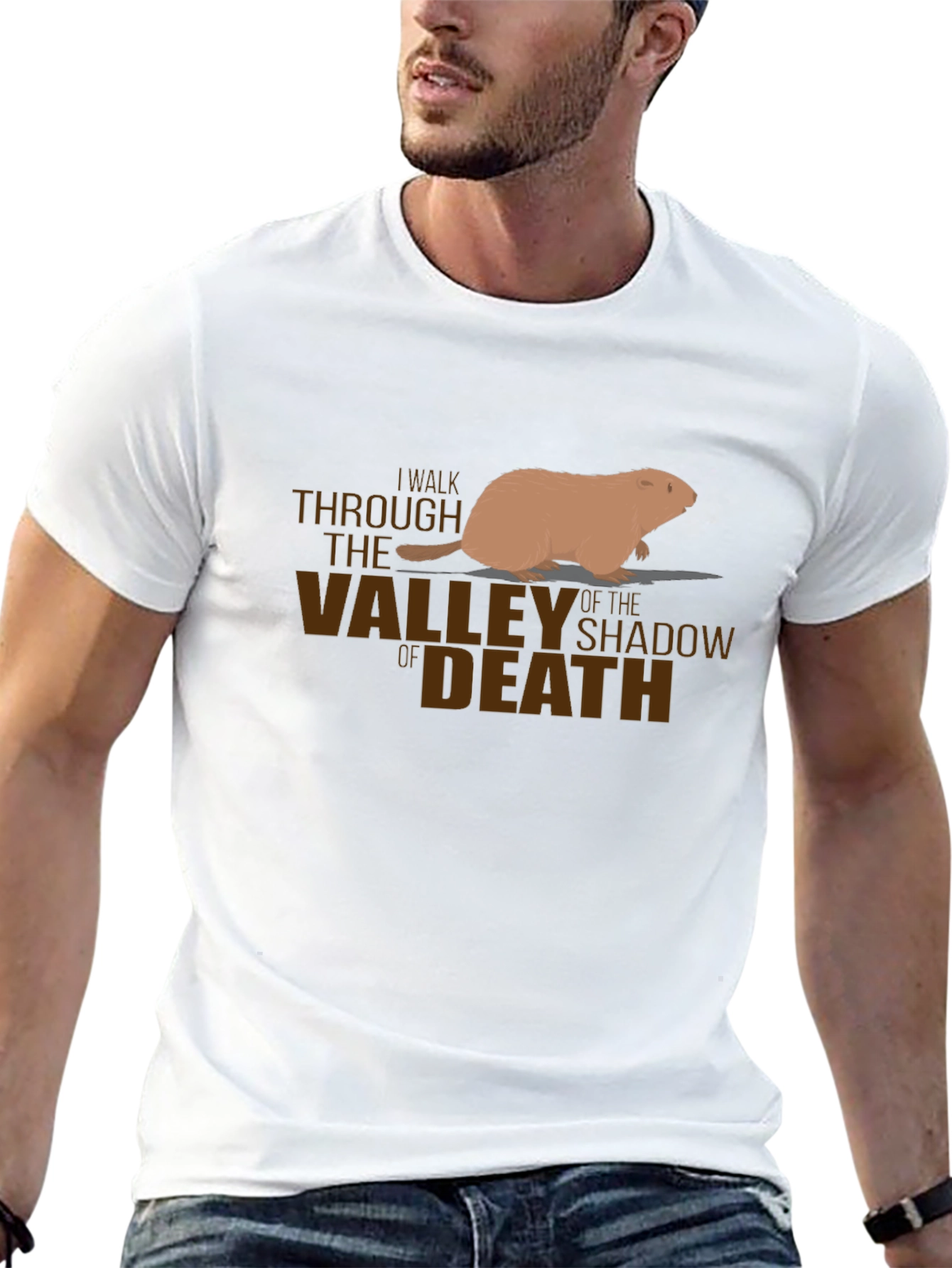Black I Walk Through The Valley Of The Shadow Of Death T-Shirt view 13