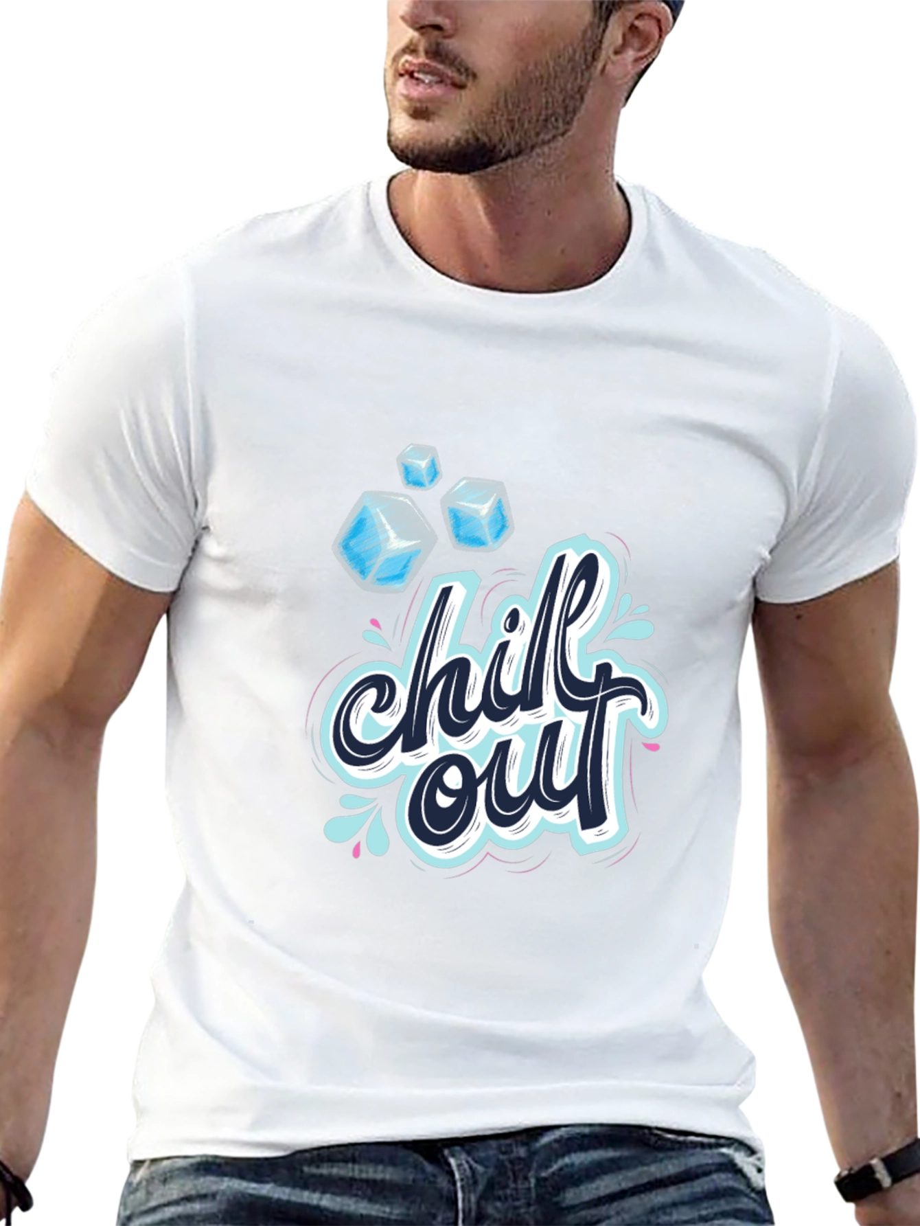 Black Chill Out Graphic T-Shirt - Cool & Casual view 13