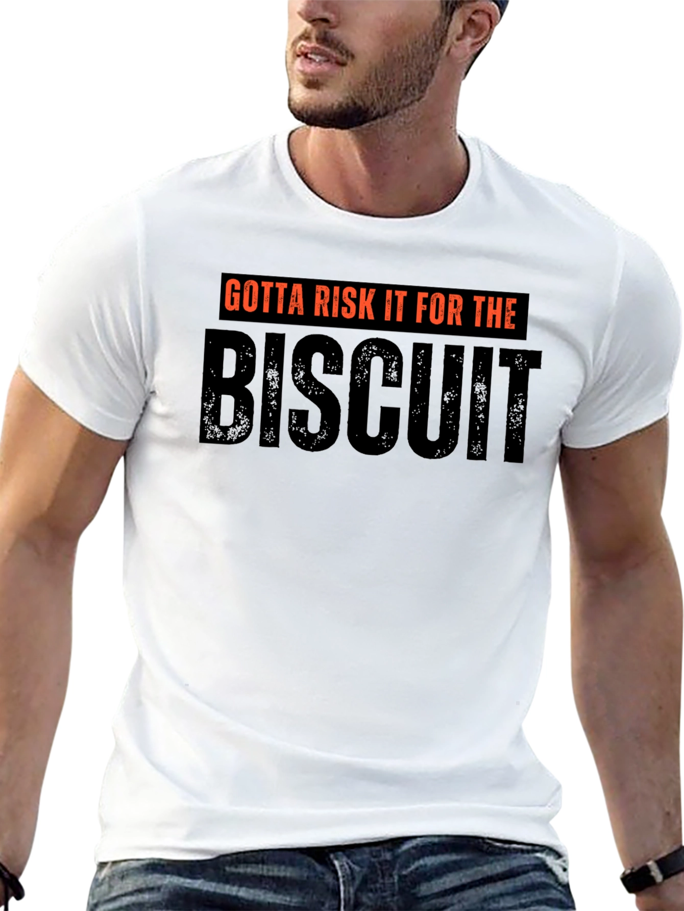 Black Gotta Risk It For The Biscuit Black Tee view 13