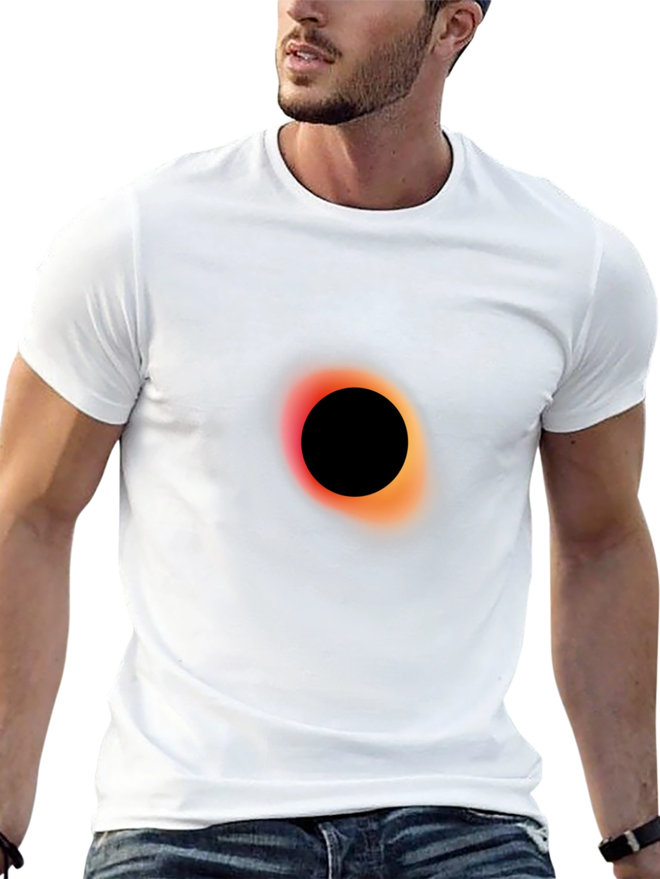 Black Black Hole Graphic Tee - Cosmic Style view 13
