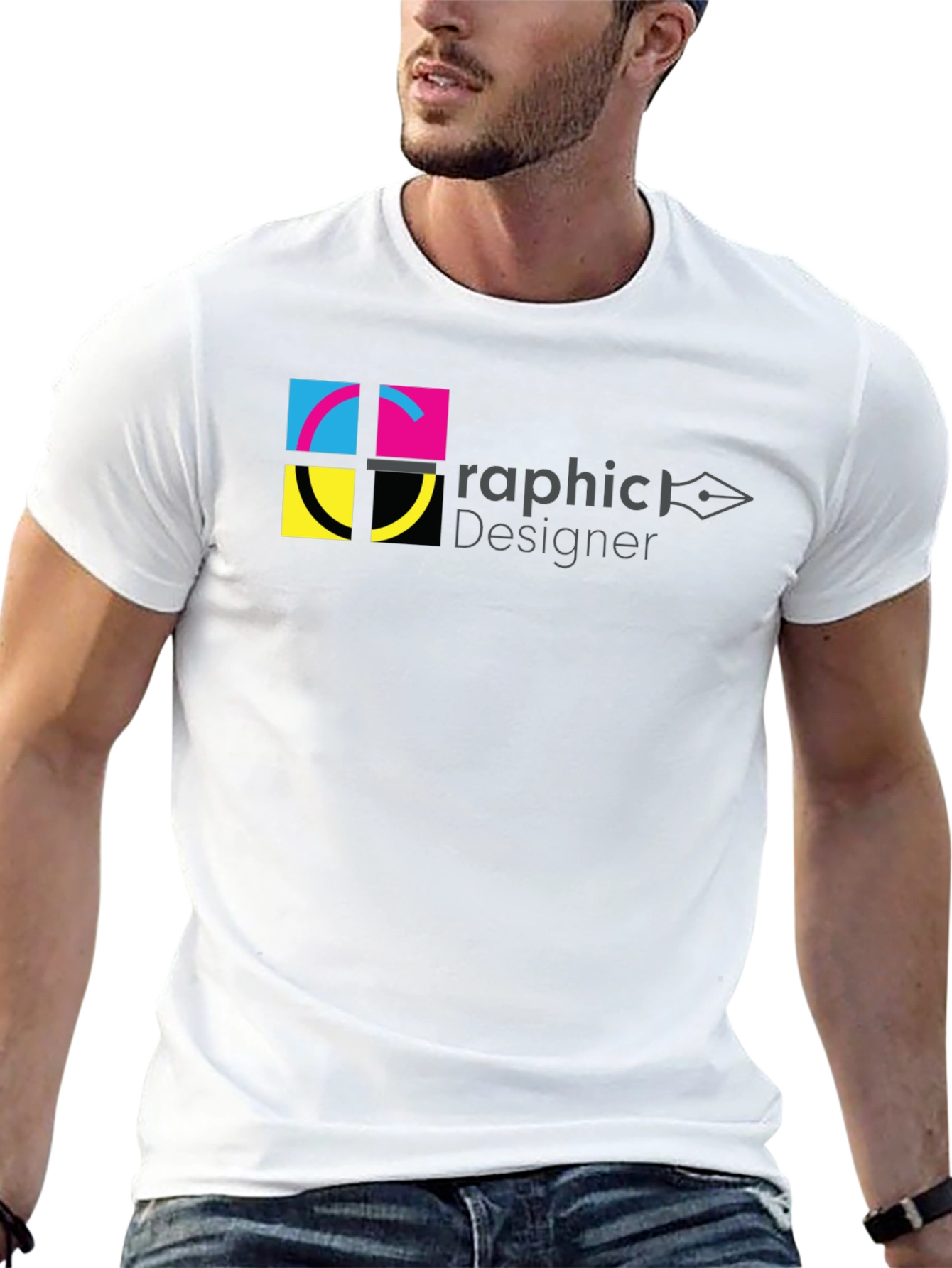 Black Graphic Designer T-Shirt - Creative Design view 13