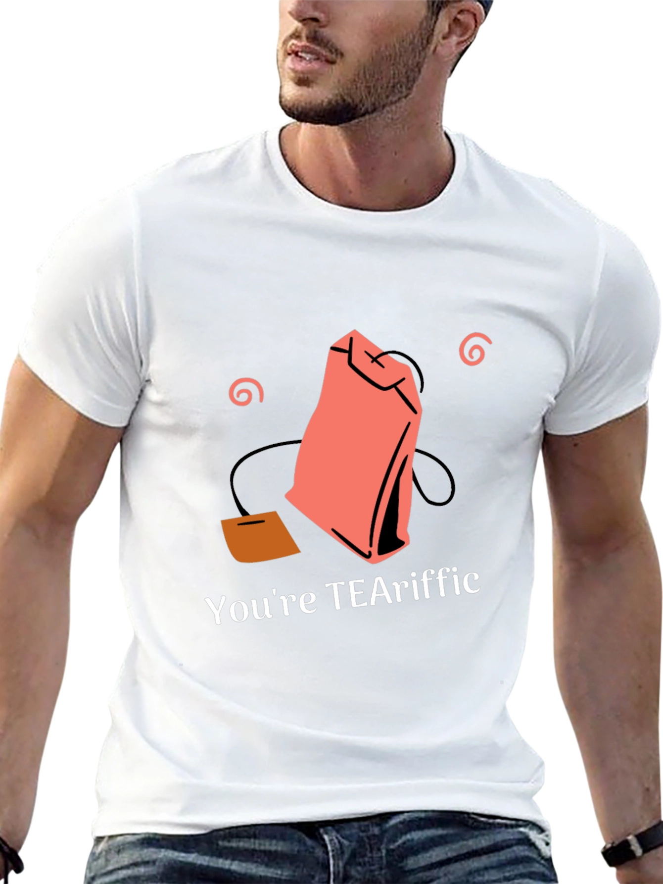 Black You're TEAriffic T-Shirt - Tea Lover Gift view 13