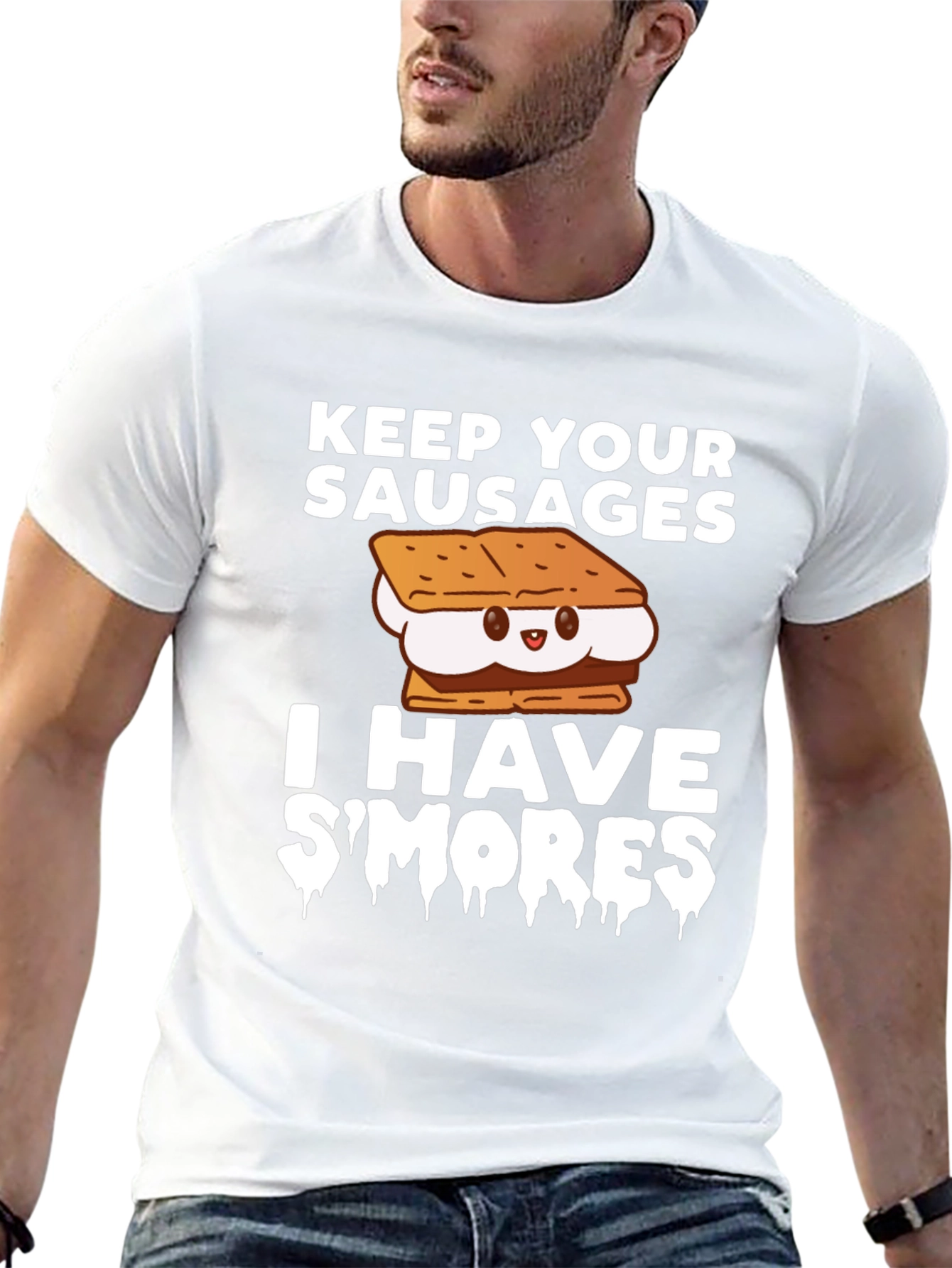 Black Keep Your Sausages I Have S'mores T-Shirt view 13