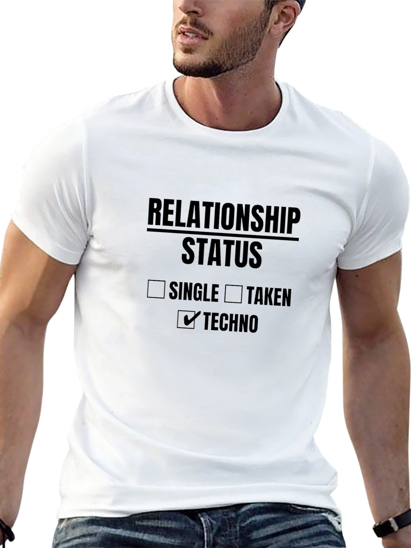 Black Relationship Status: Techno T-Shirt view 13