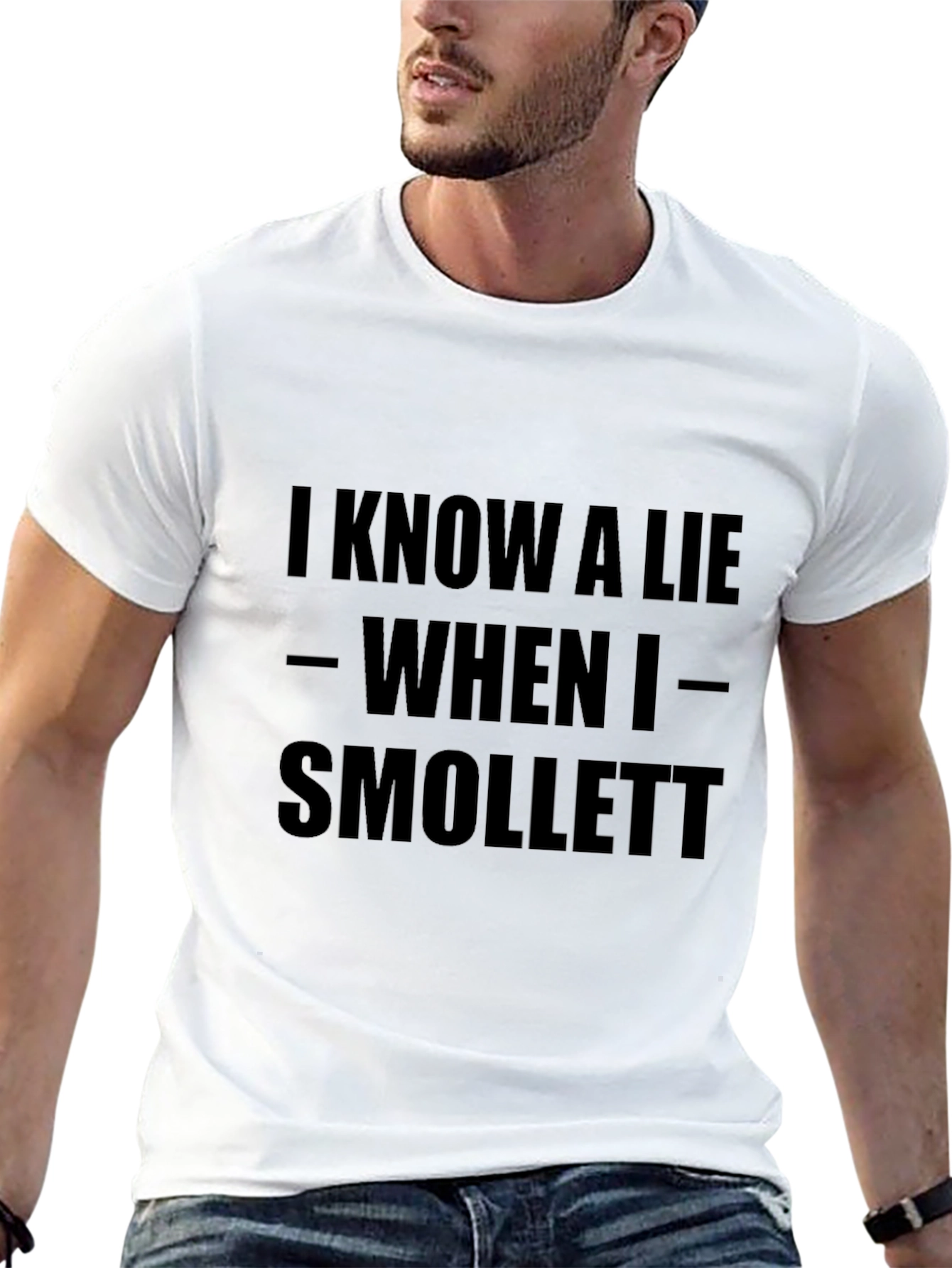 Black I Know a Lie - When I - Smollett Black T-Shirt view 13