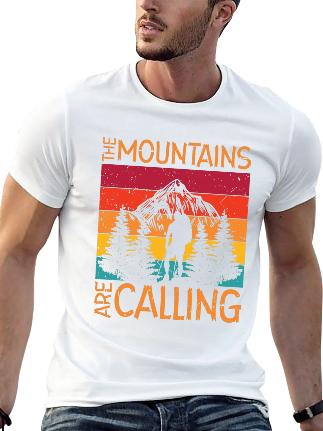 Black Mountains Are Calling Men's Graphic Tee view 13