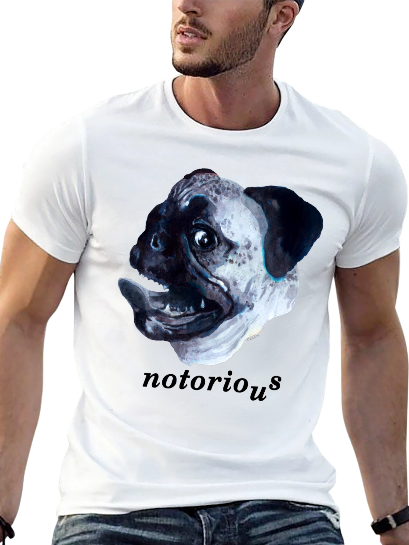 Black Notorious Pugs T-Shirt - Funny Dog Tee view 13