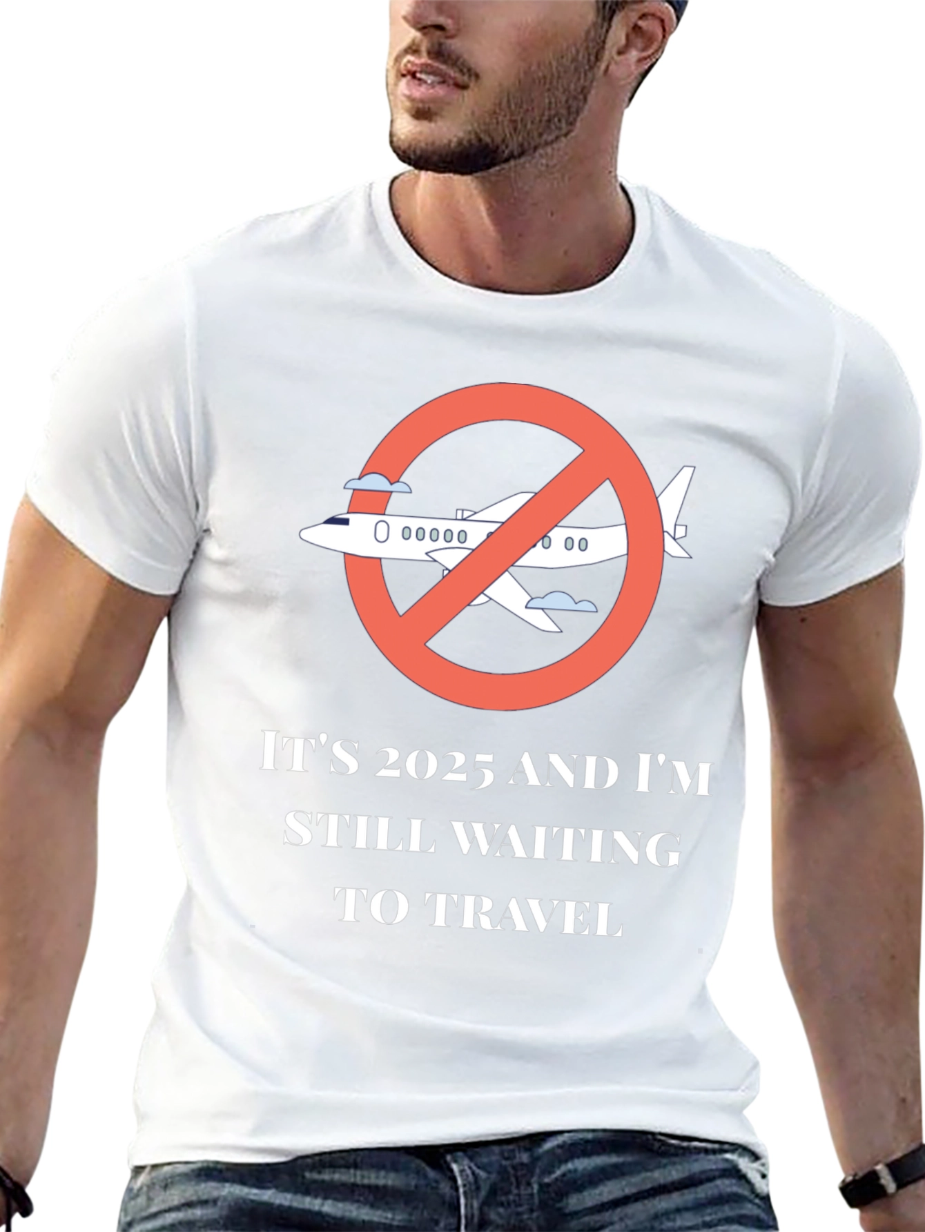 Black Travel Ban T-Shirt - 2025 Waiting to Travel view 13