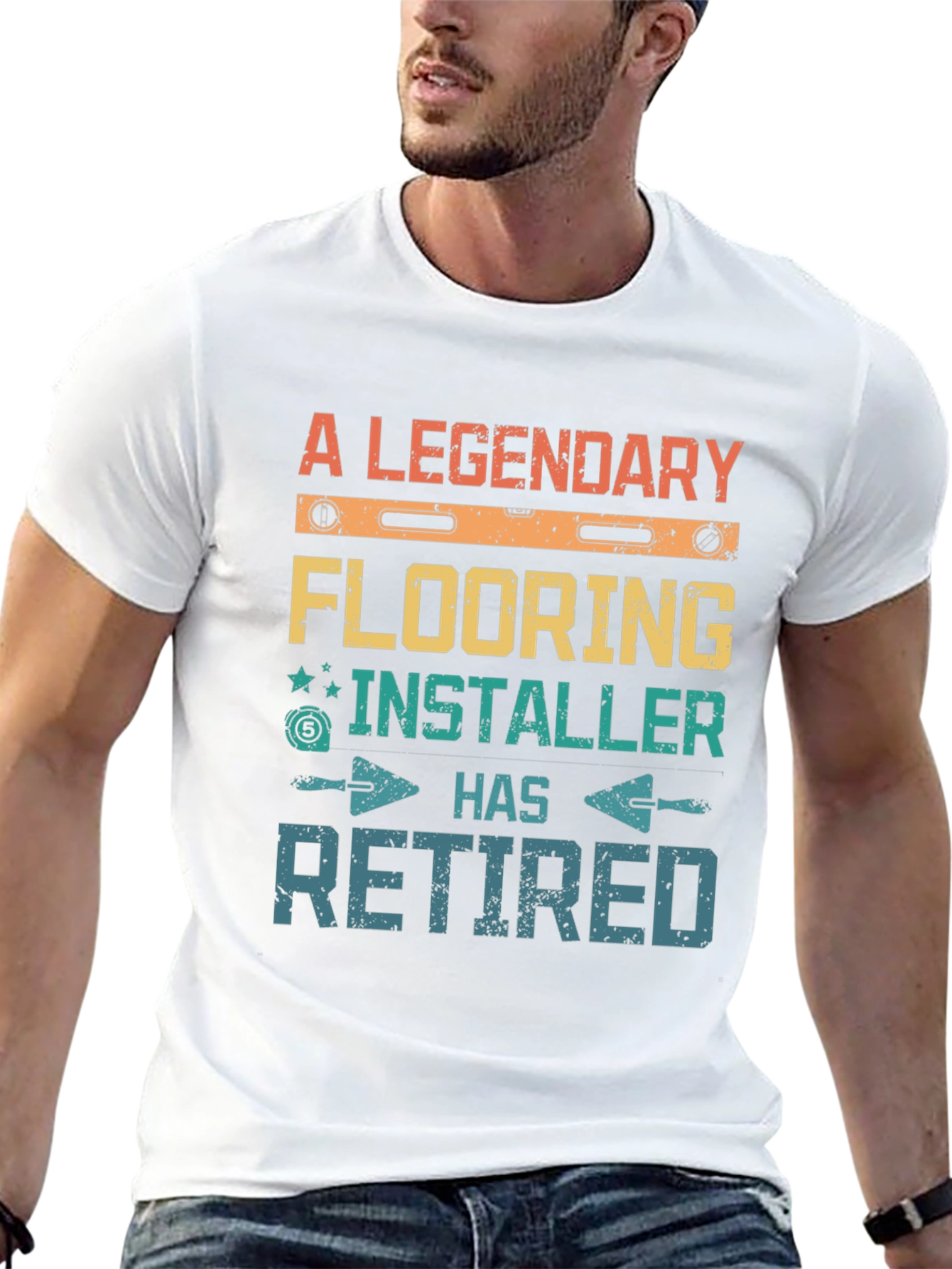 Black Retired Flooring Installer T-Shirt - Legendary view 13