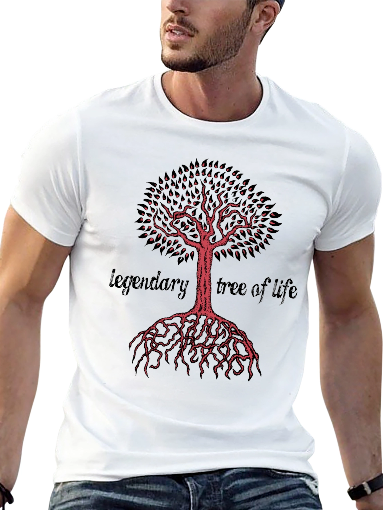 Black Legendary Tree of Life Graphic T-Shirt view 13