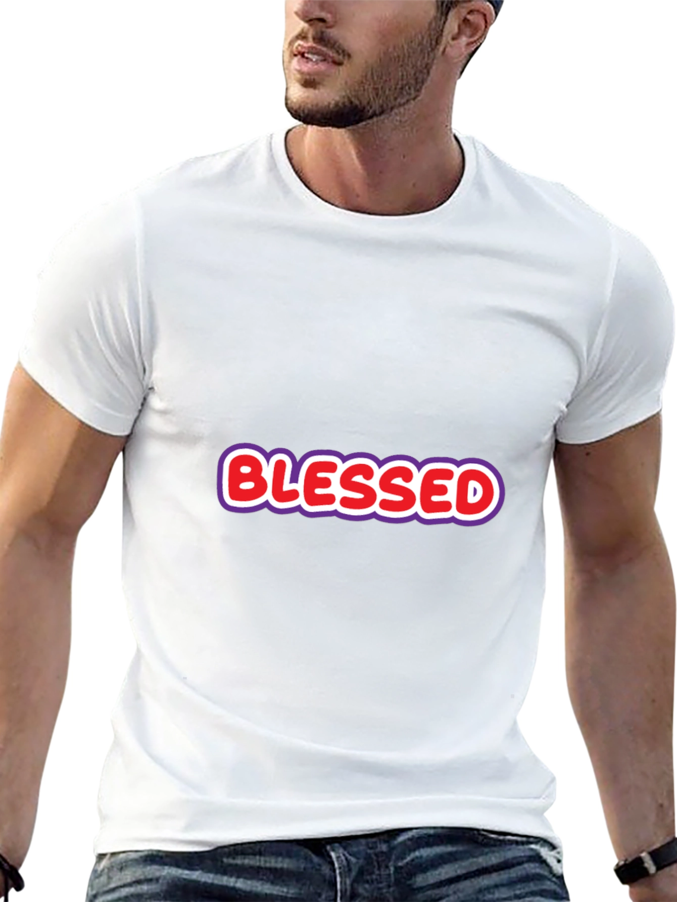 Black Blessed Graphic T-Shirt - Casual Style view 13