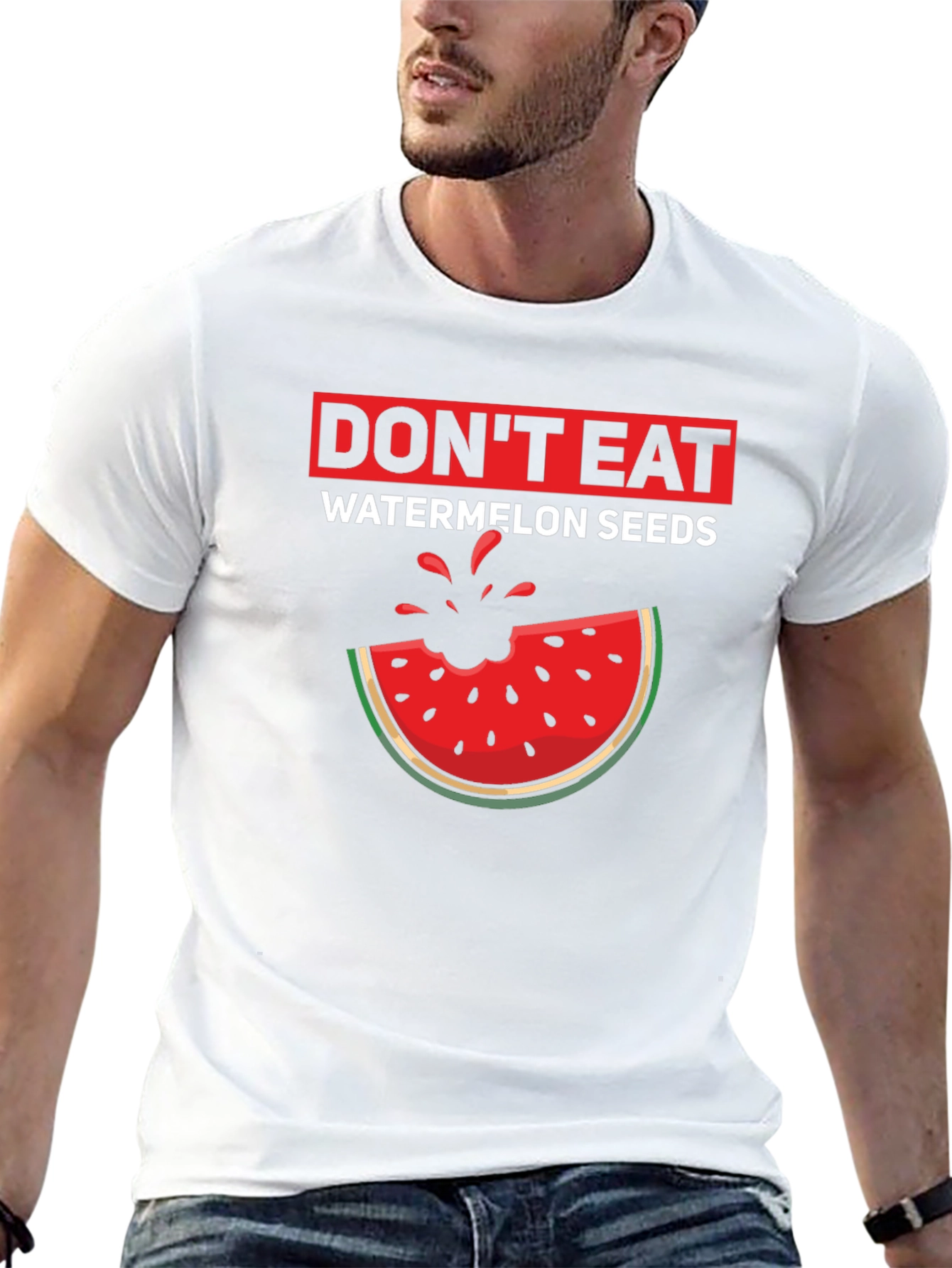 Black Don't Eat Watermelon Seeds Graphic T-Shirt view 13