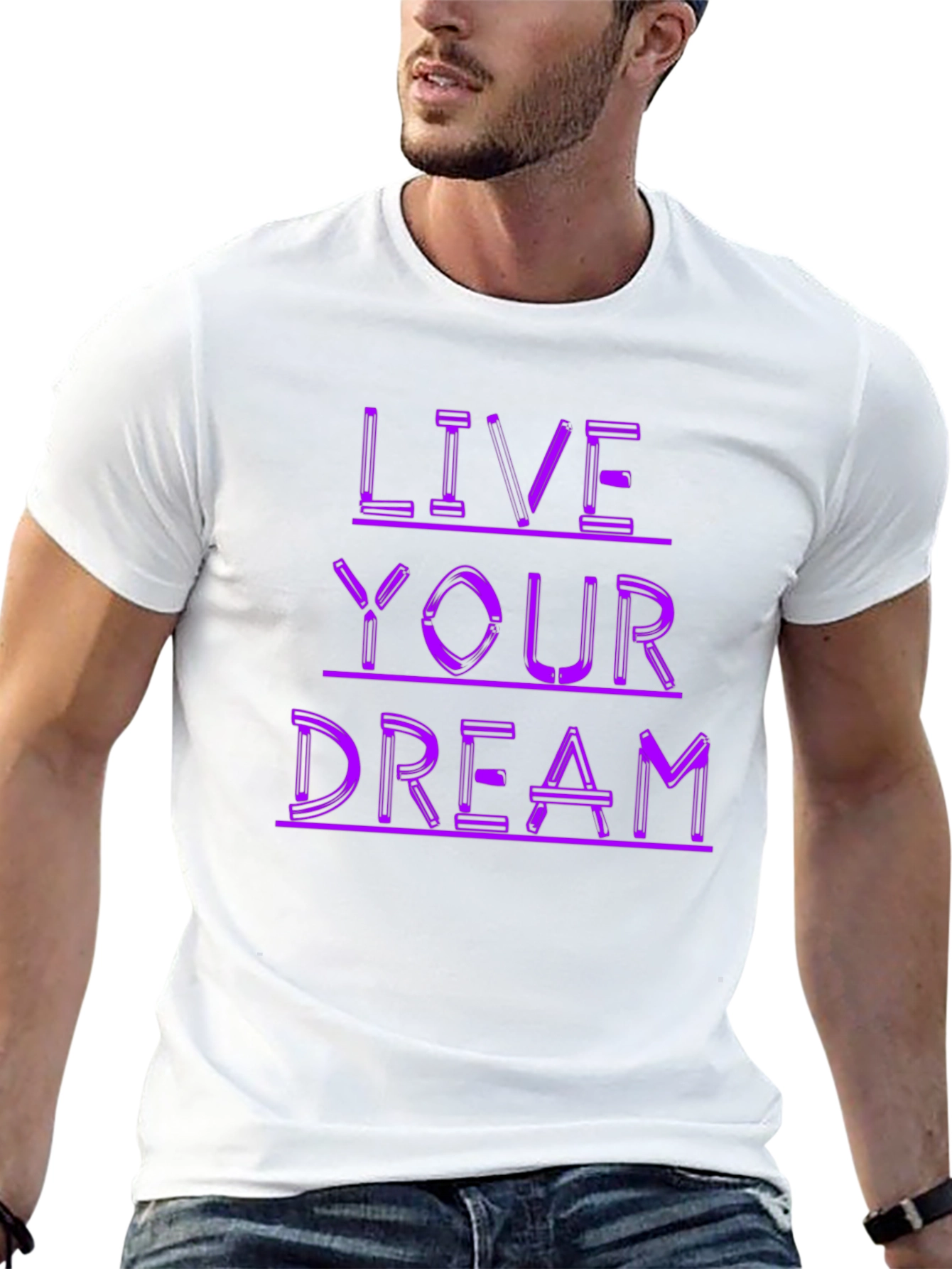 Black Live Your Dream Graphic Tee - Trendy Stylish Shirt view 13