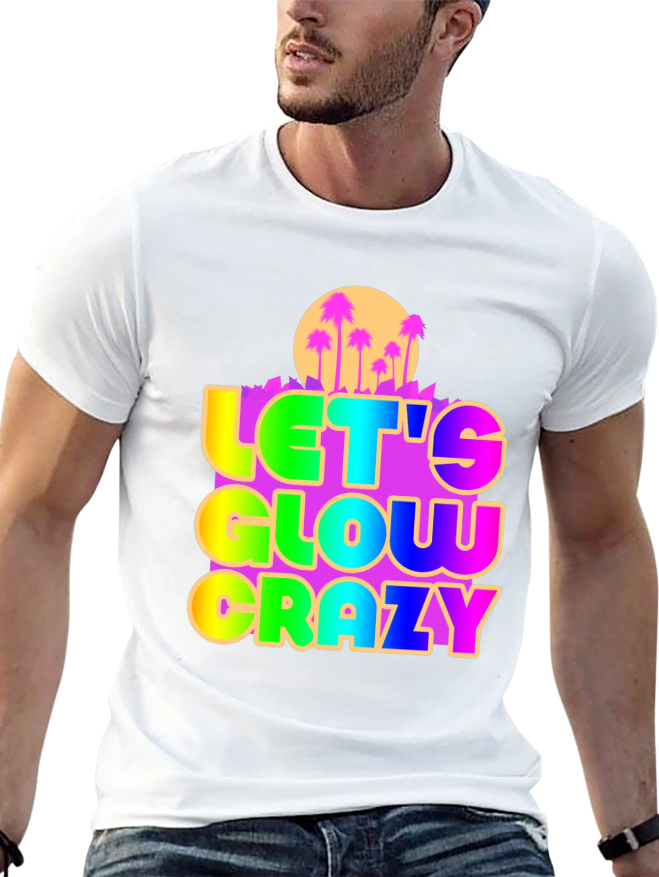 Let's Glow Crazy Graphic Tee - 13