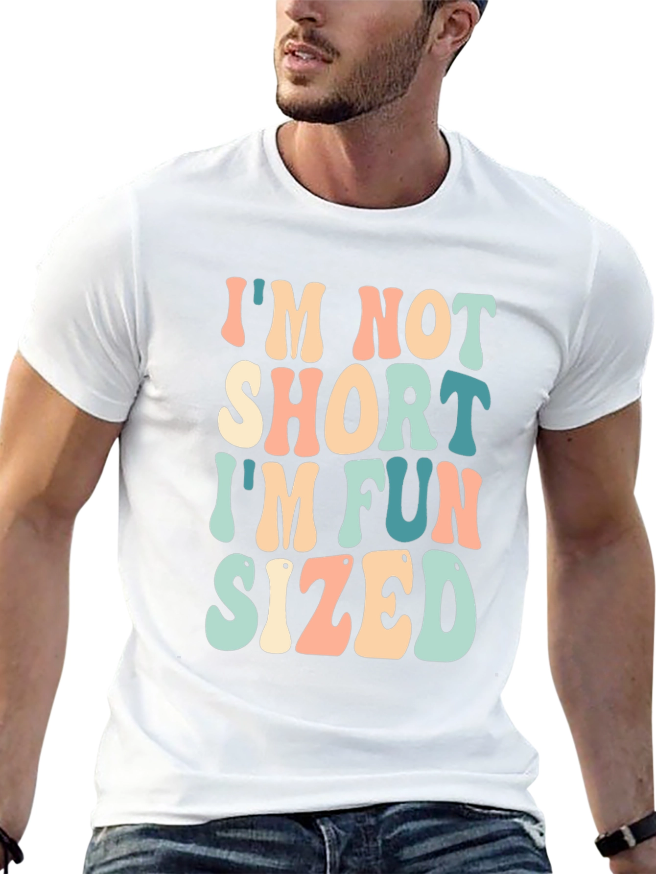 Black Fun Sized T-Shirt - I'm Not Short view 13