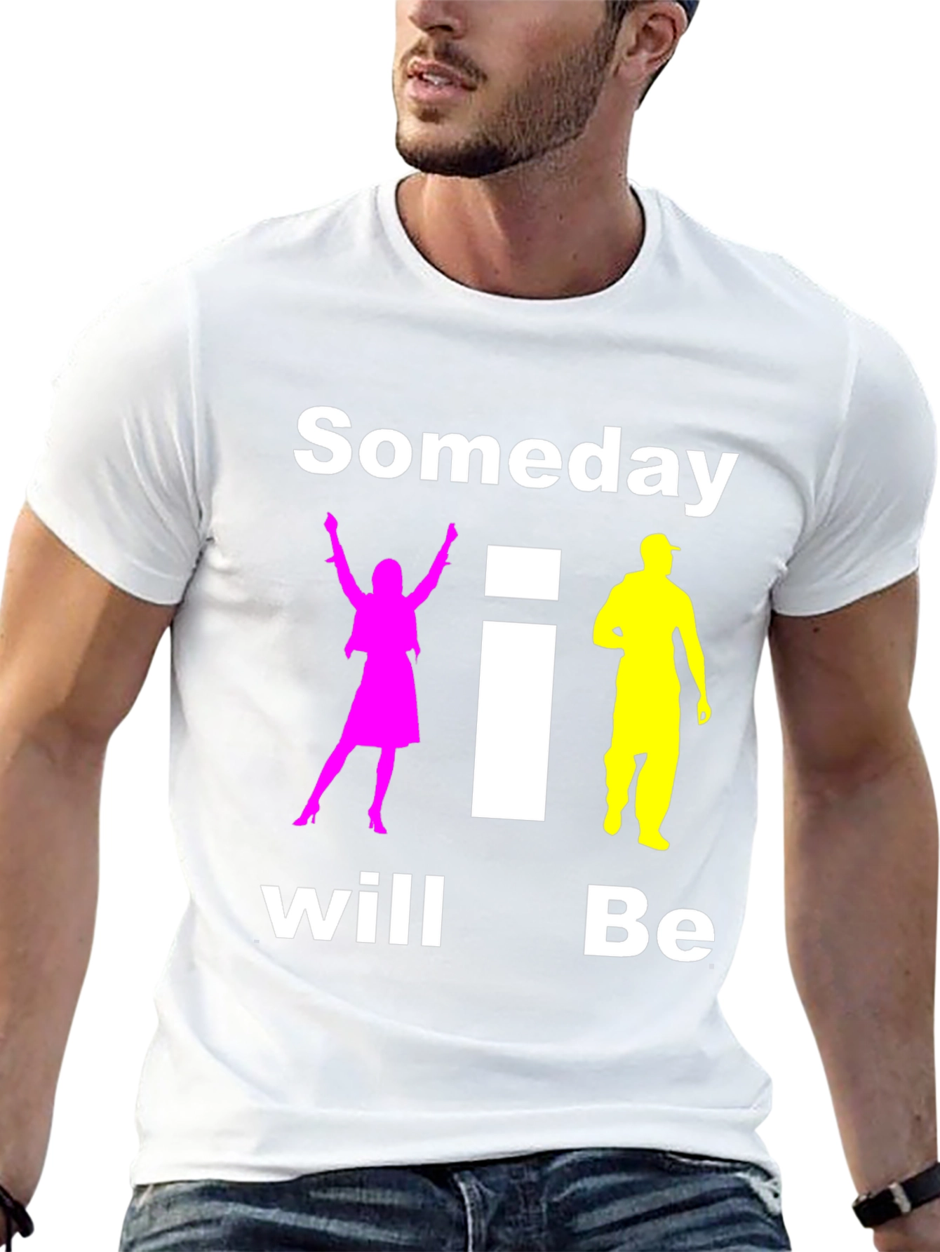 Black Someday I will Be T-Shirt Black Cotton view 13