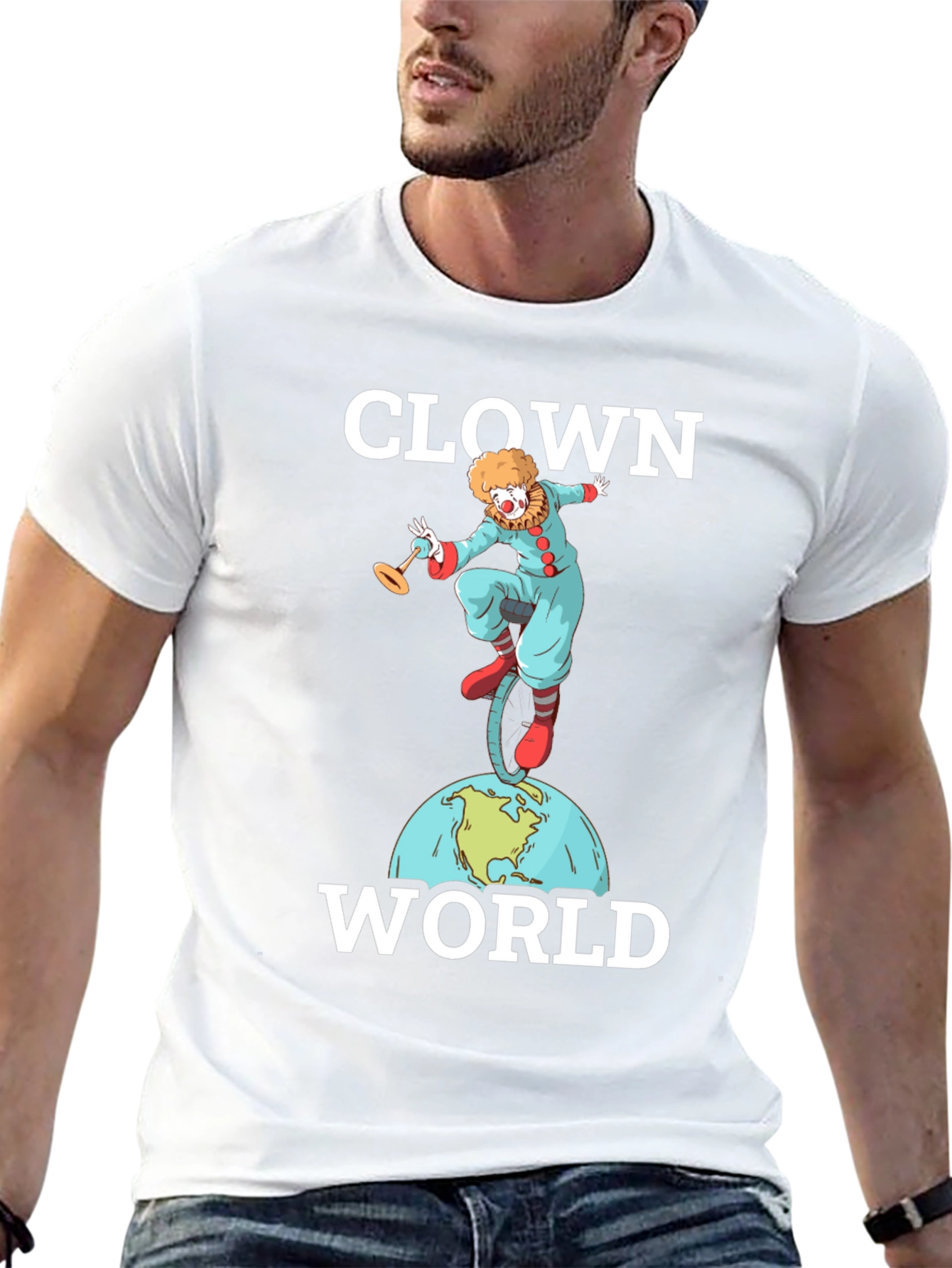 Black Clown World Graphic T-Shirt view 13