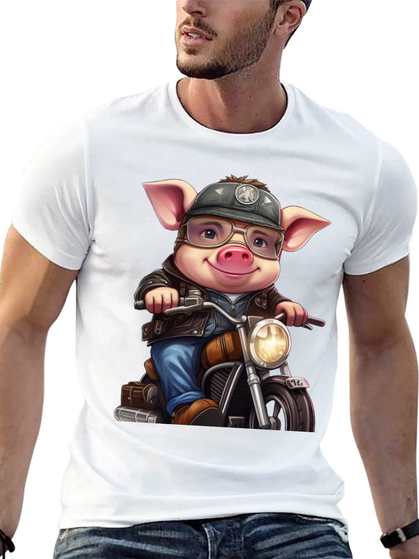 Pig Biker T-Shirt - 13