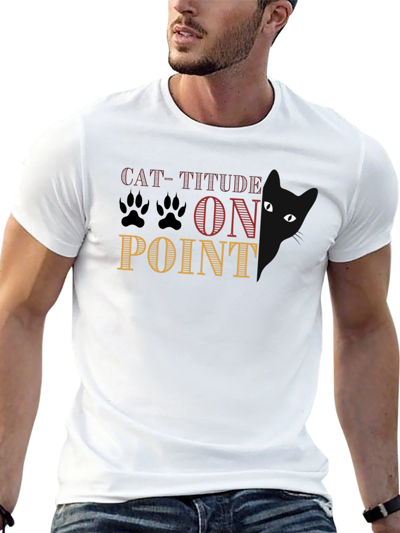 Black Cat-Titude On Point Graphic Tee view 13