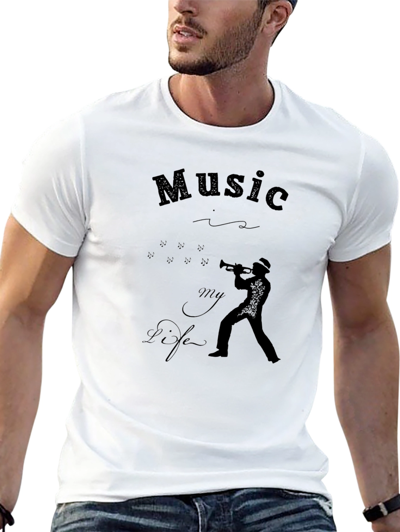 Black Music is My Life Graphic Tee view 13