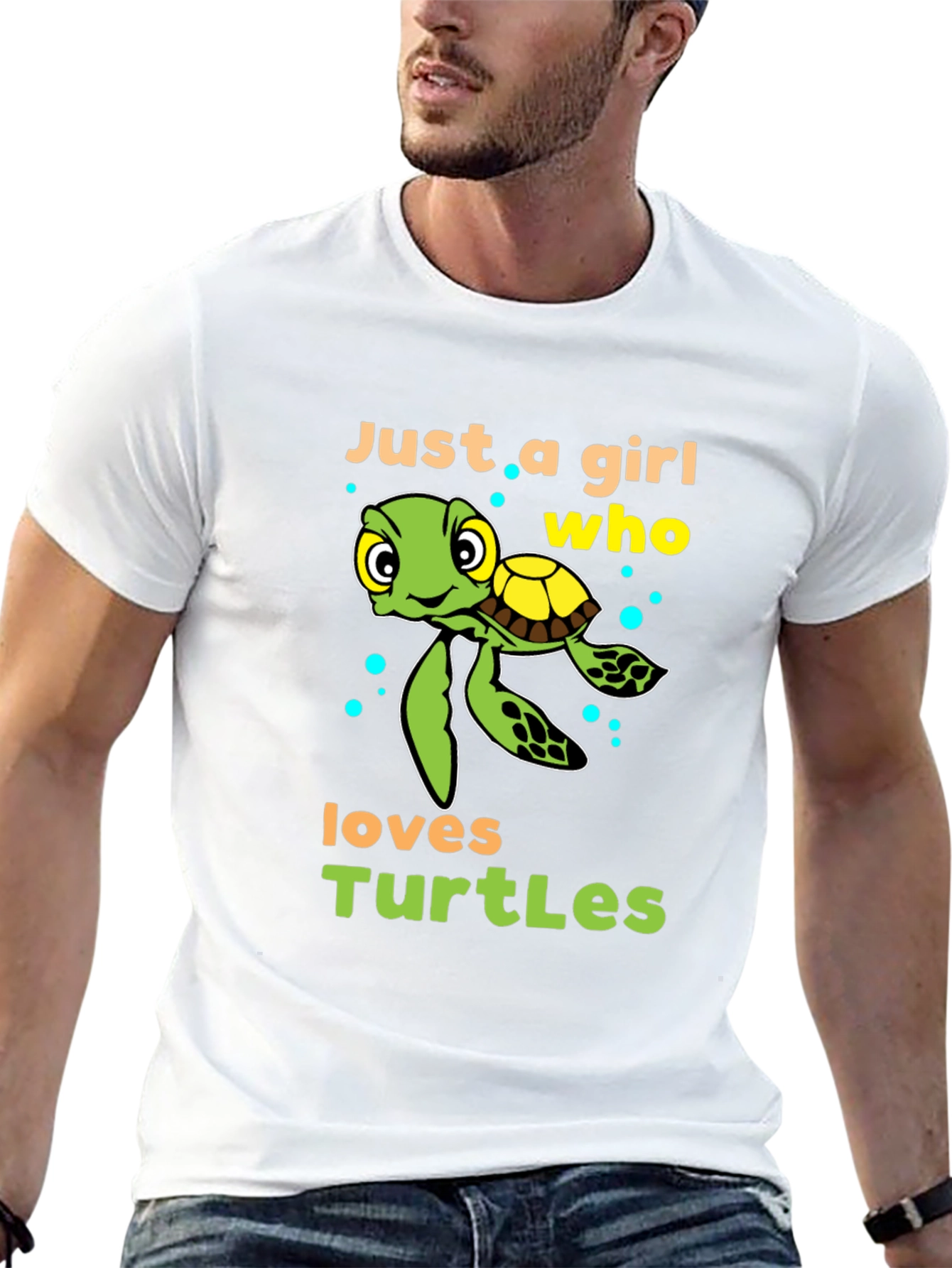 Black Girl Who Loves Turtles T-Shirt - Cute Sea Turtle Design view 13