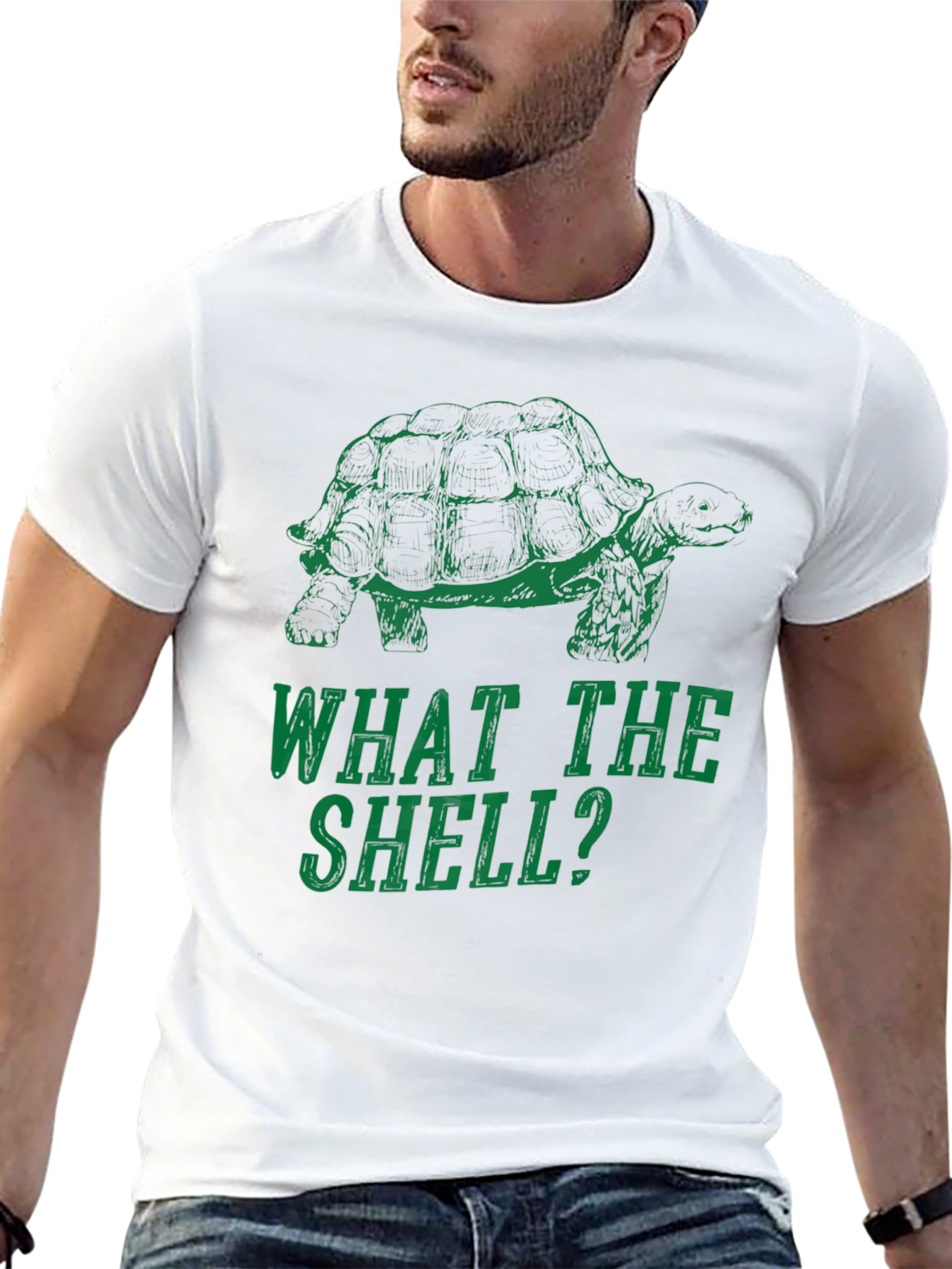 Black What the Shell? Turtle Graphic T-Shirt view 13