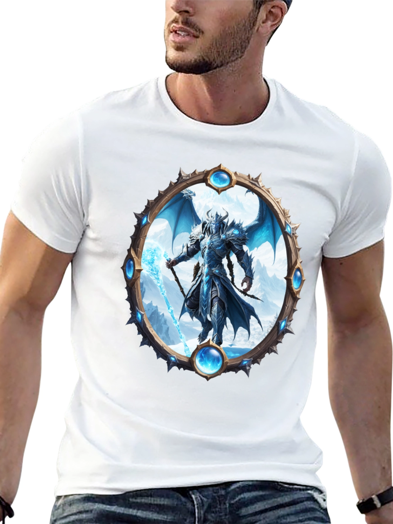 Black Dragon Knight Graphic Tee view 13