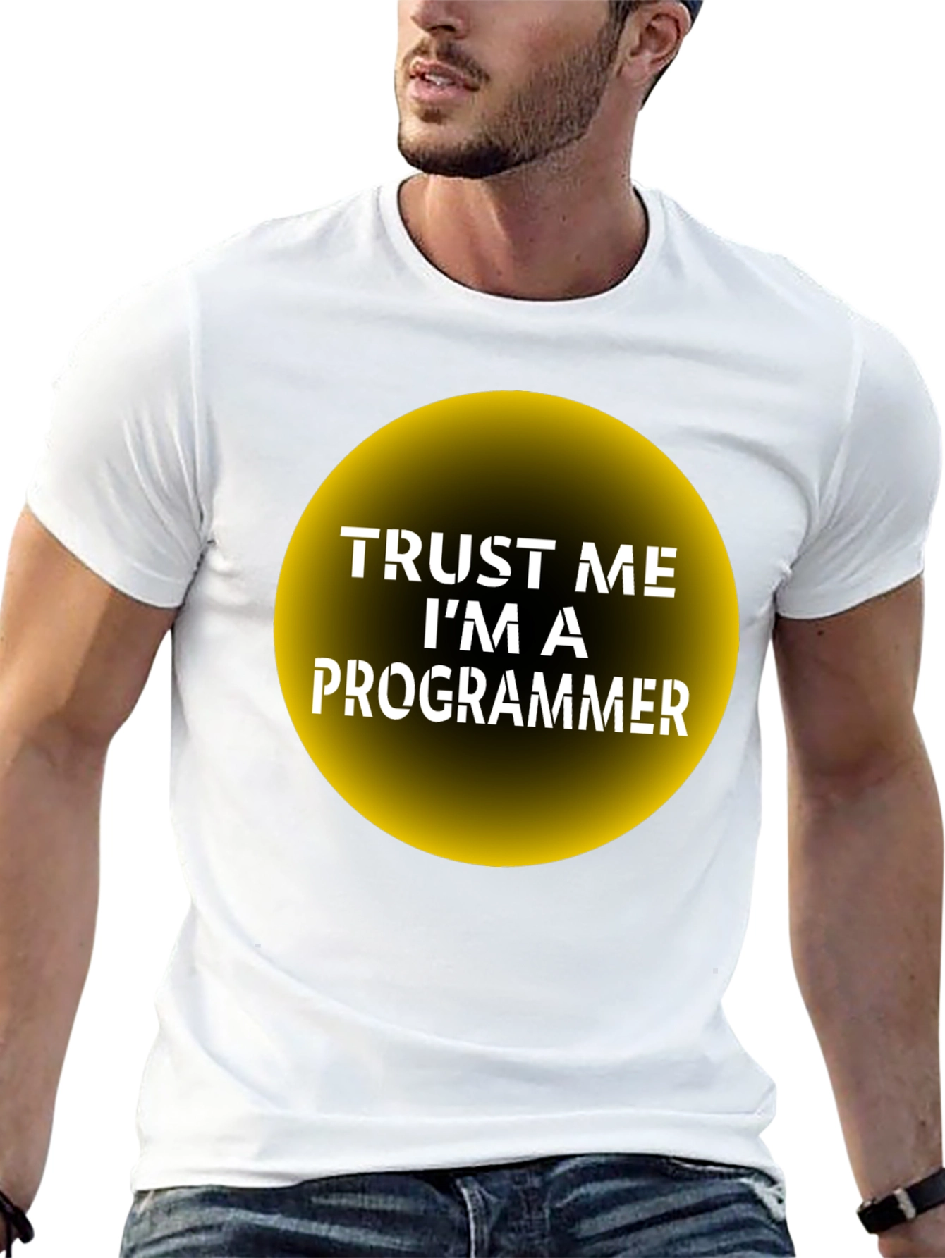Black Trust Me I'm a Programmer T-Shirt view 13