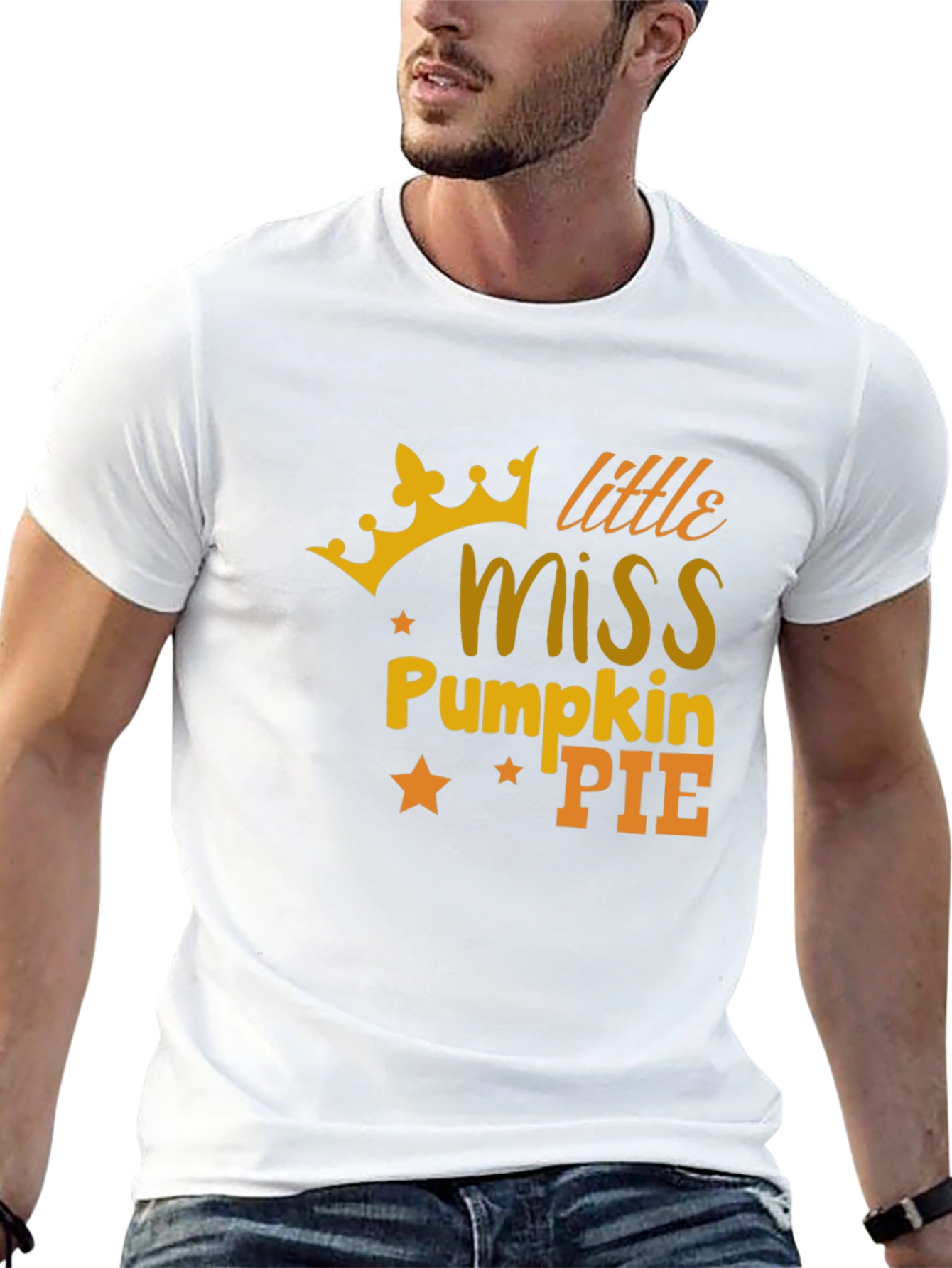 Black Little Miss Pumpkin Pie T-Shirt - Fall Theme view 13