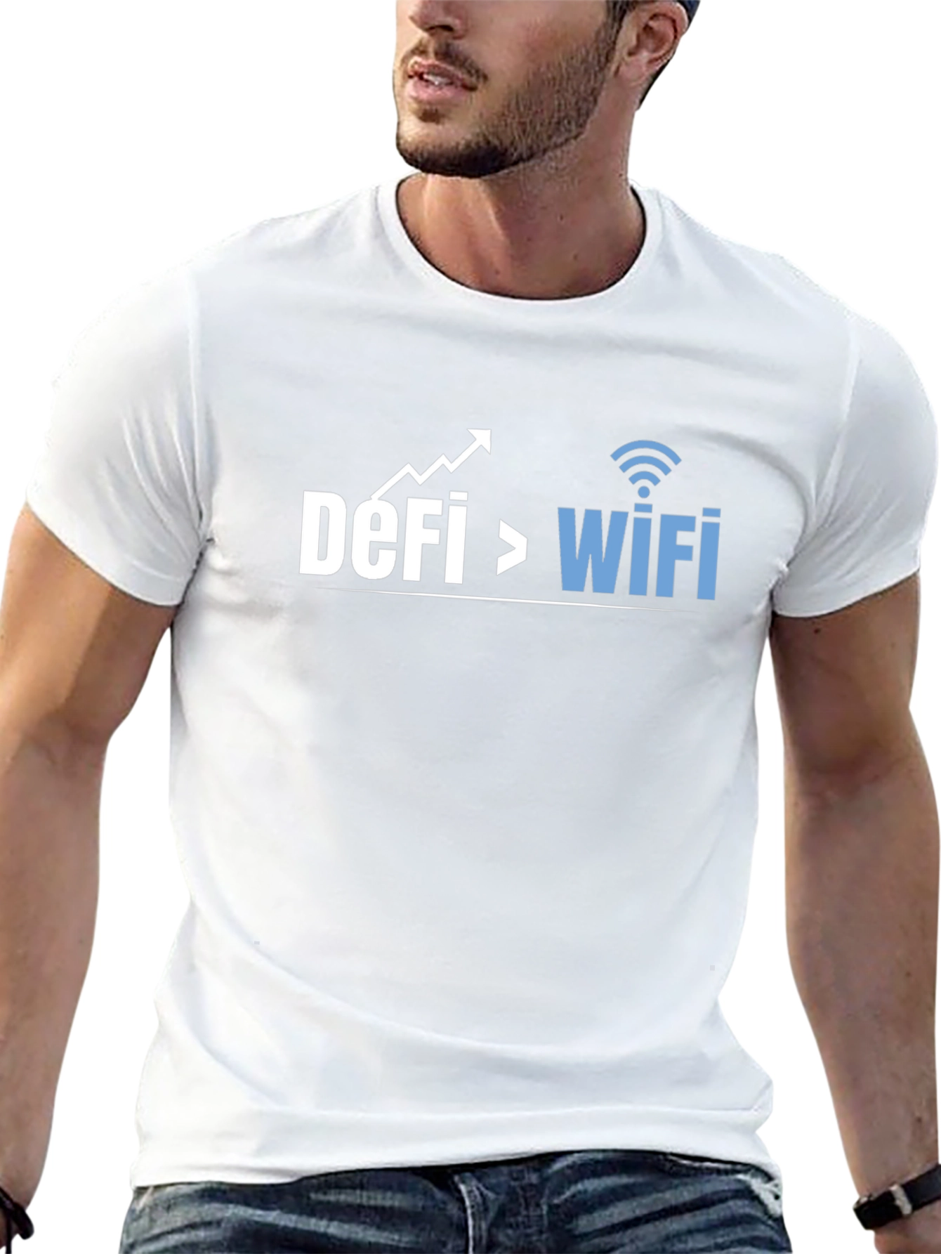 Black DeFi Over WiFi T-Shirt view 13