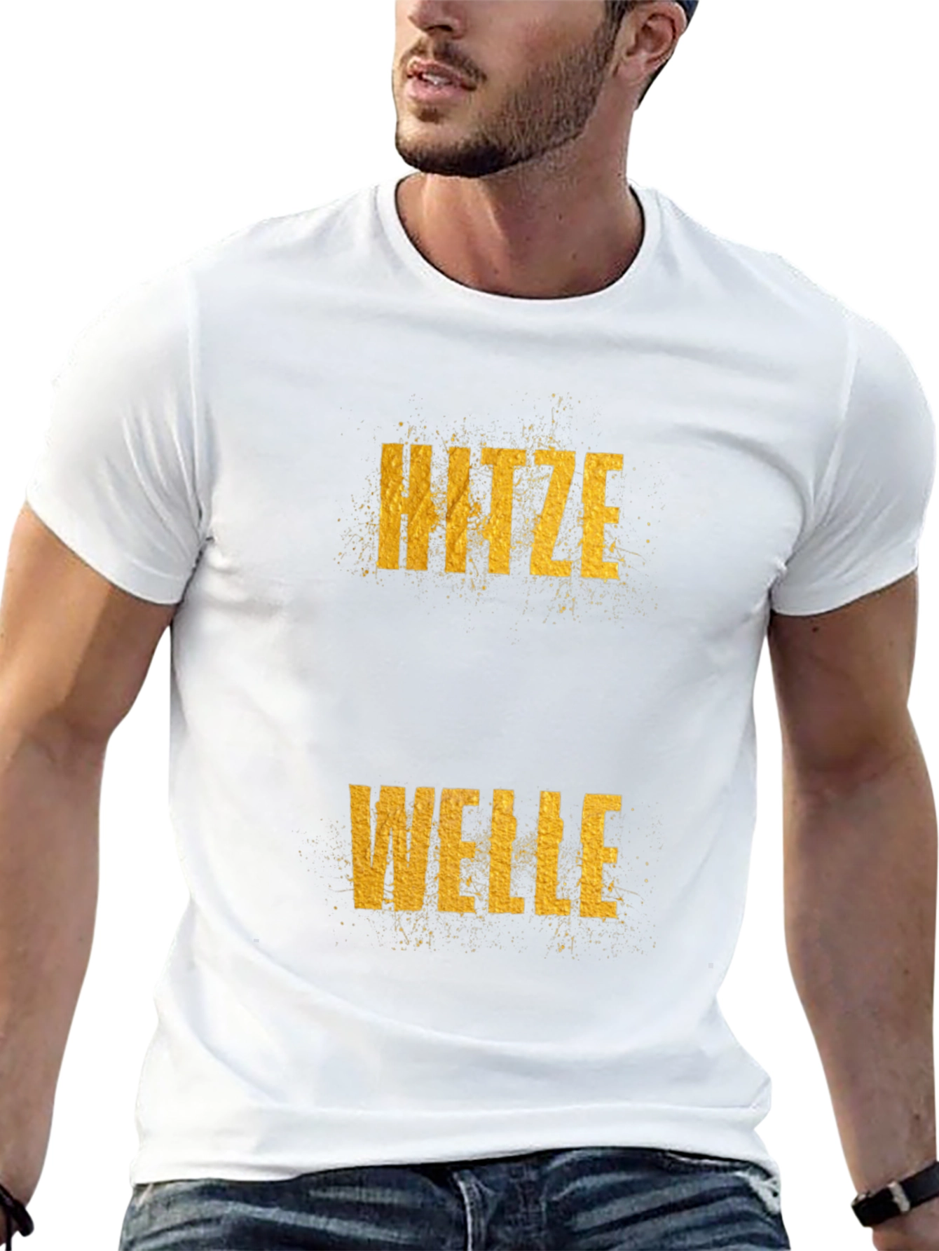 Black Hitzewelle Black Graphic Tee - Heatwave T-Shirt view 13