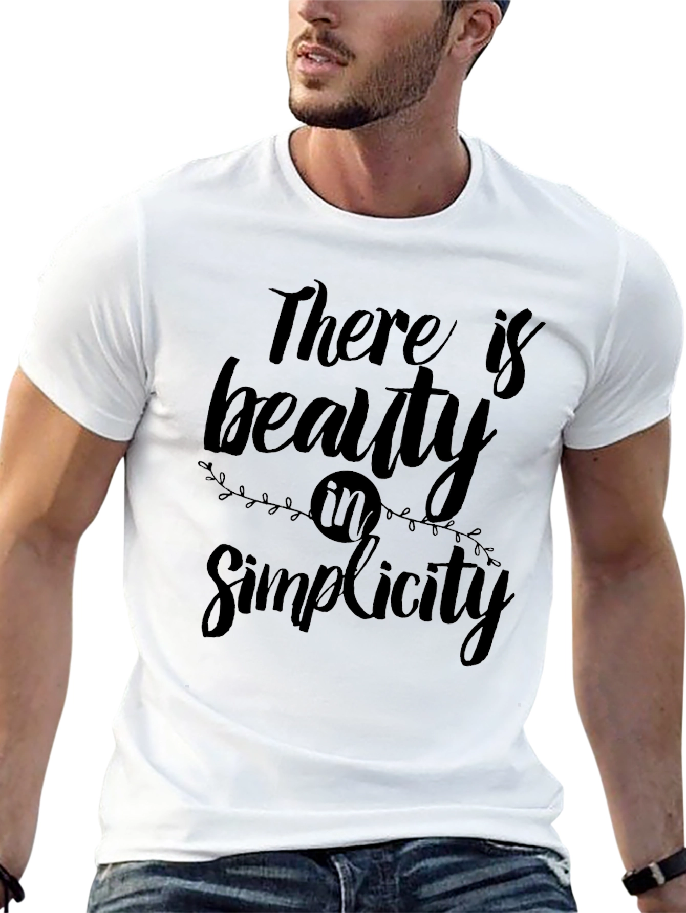 Black Beauty in Simplicity Black Graphic T-Shirt view 13