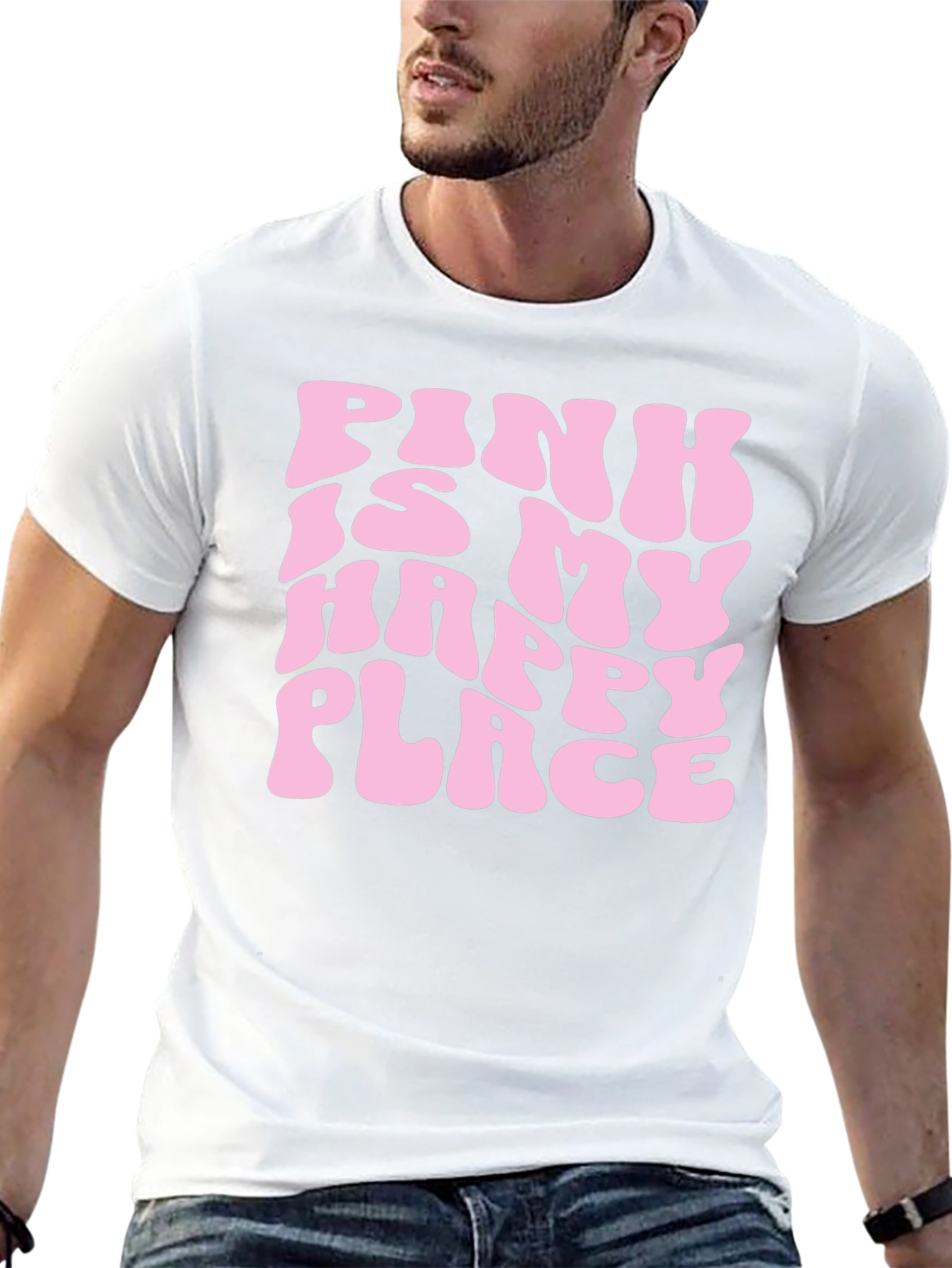 Black Pink is My Happy Place Graphic Tee - Soft & Comfy! view 13
