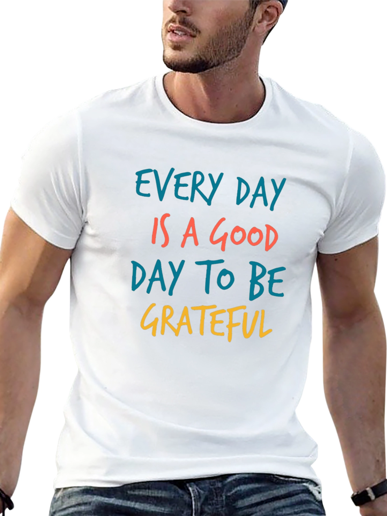 Black Grateful Graphic Tee - Every Day is a Good Day view 13