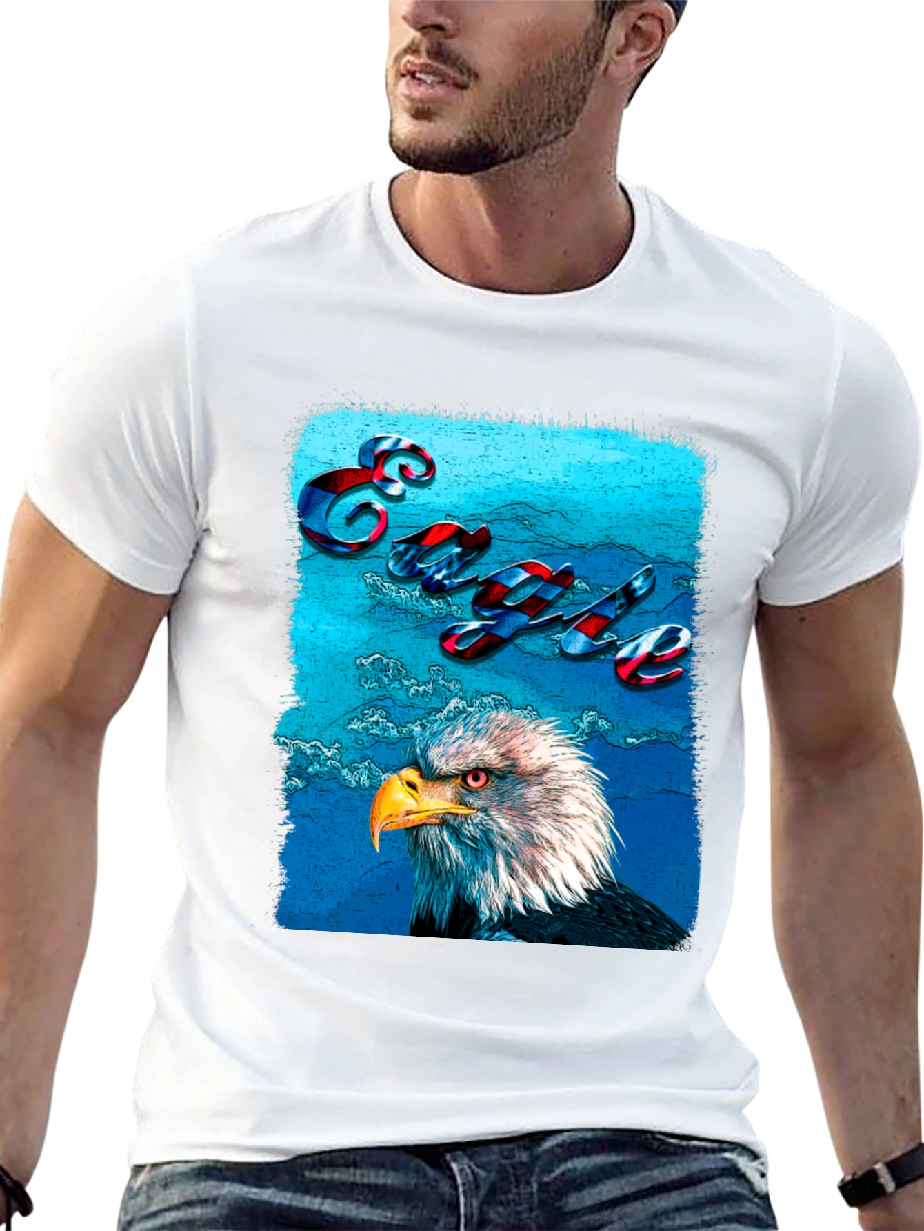 Black Eagle Graphic T-Shirt - Patriotic USA Style view 13