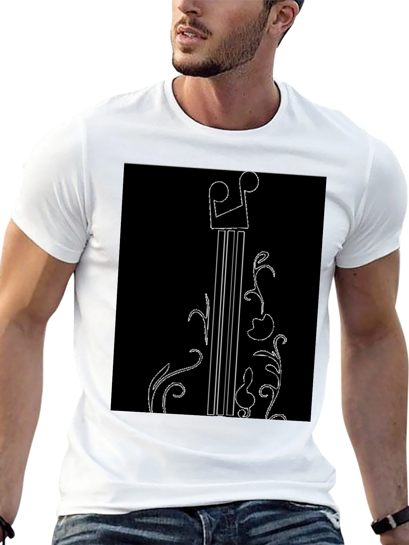 Black Music Inspired Black Graphic Tee view 13