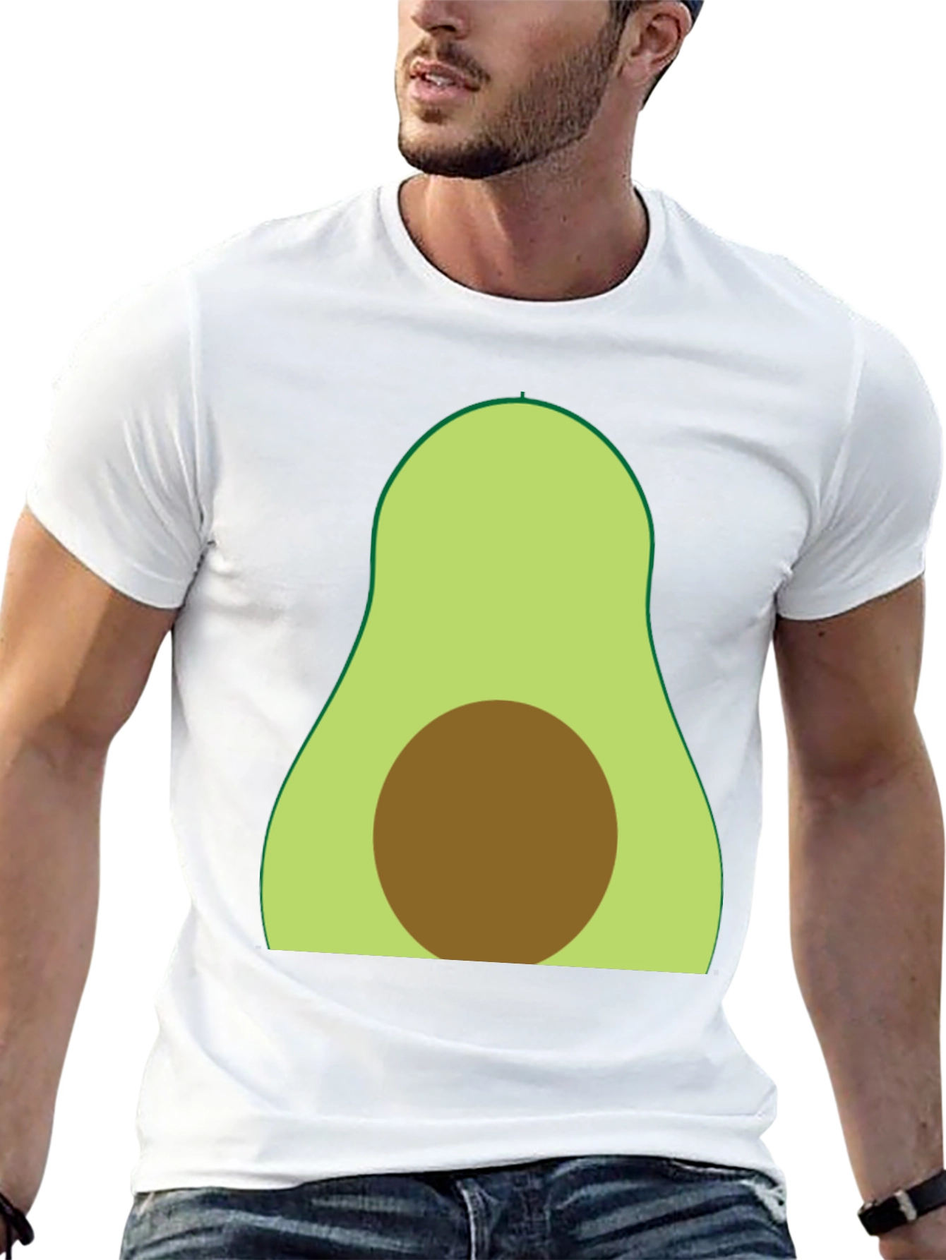 Black Avocado Graphic Tee - Soft Cotton Blend view 13