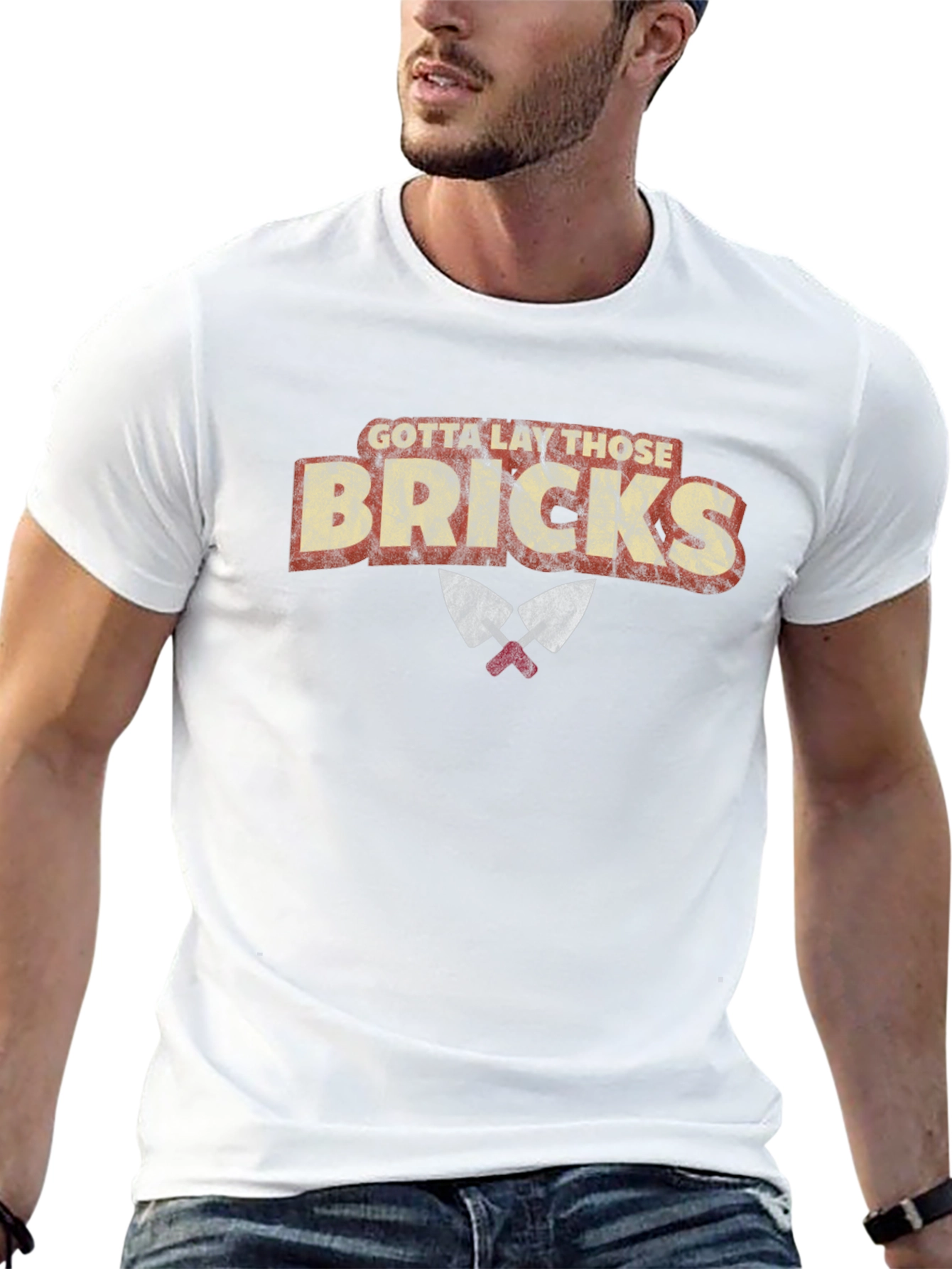 Black Gotta Lay Those Bricks Graphic T-Shirt view 13