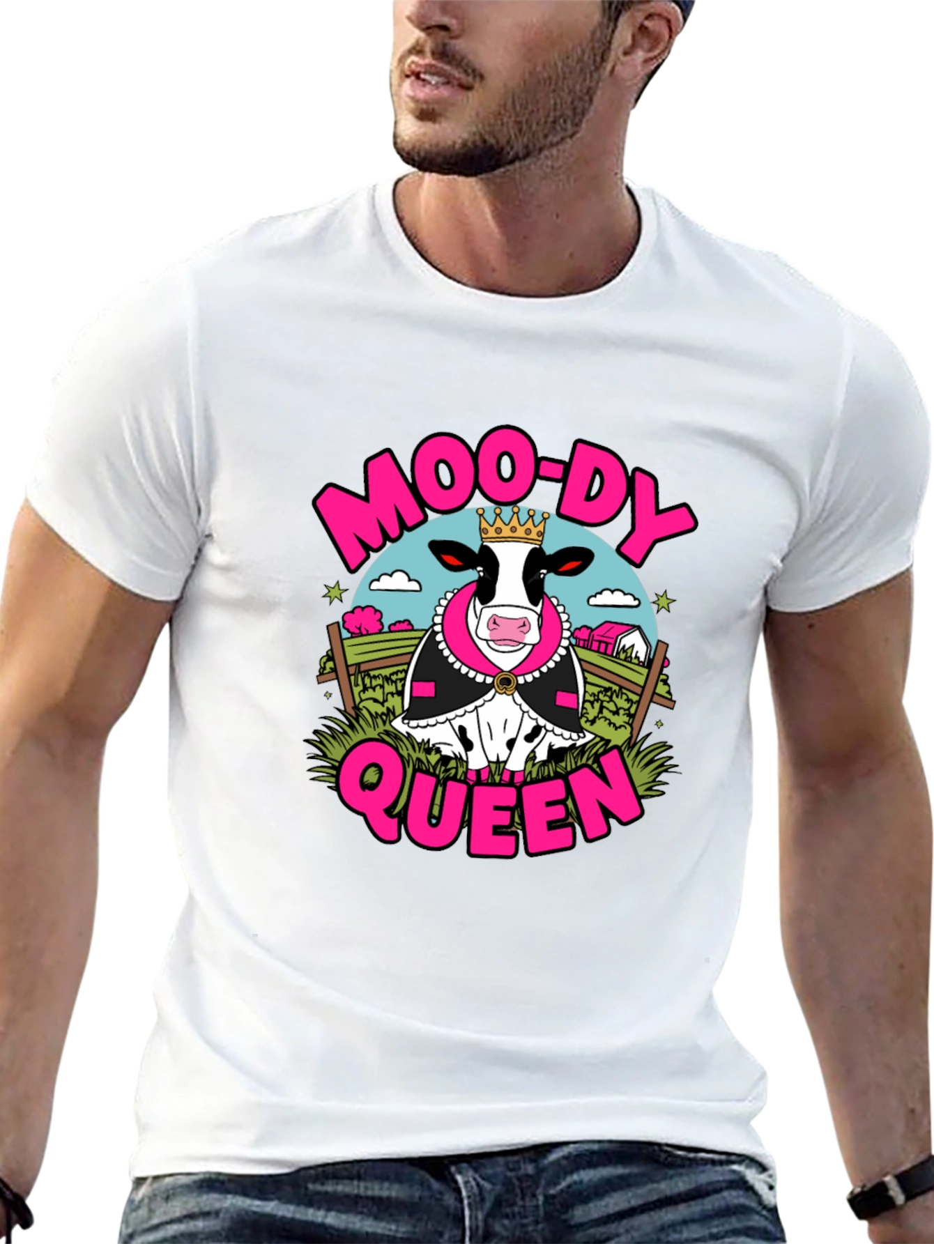 Black Moo-Dy Queen T-Shirt - Black Graphic Tee view 13