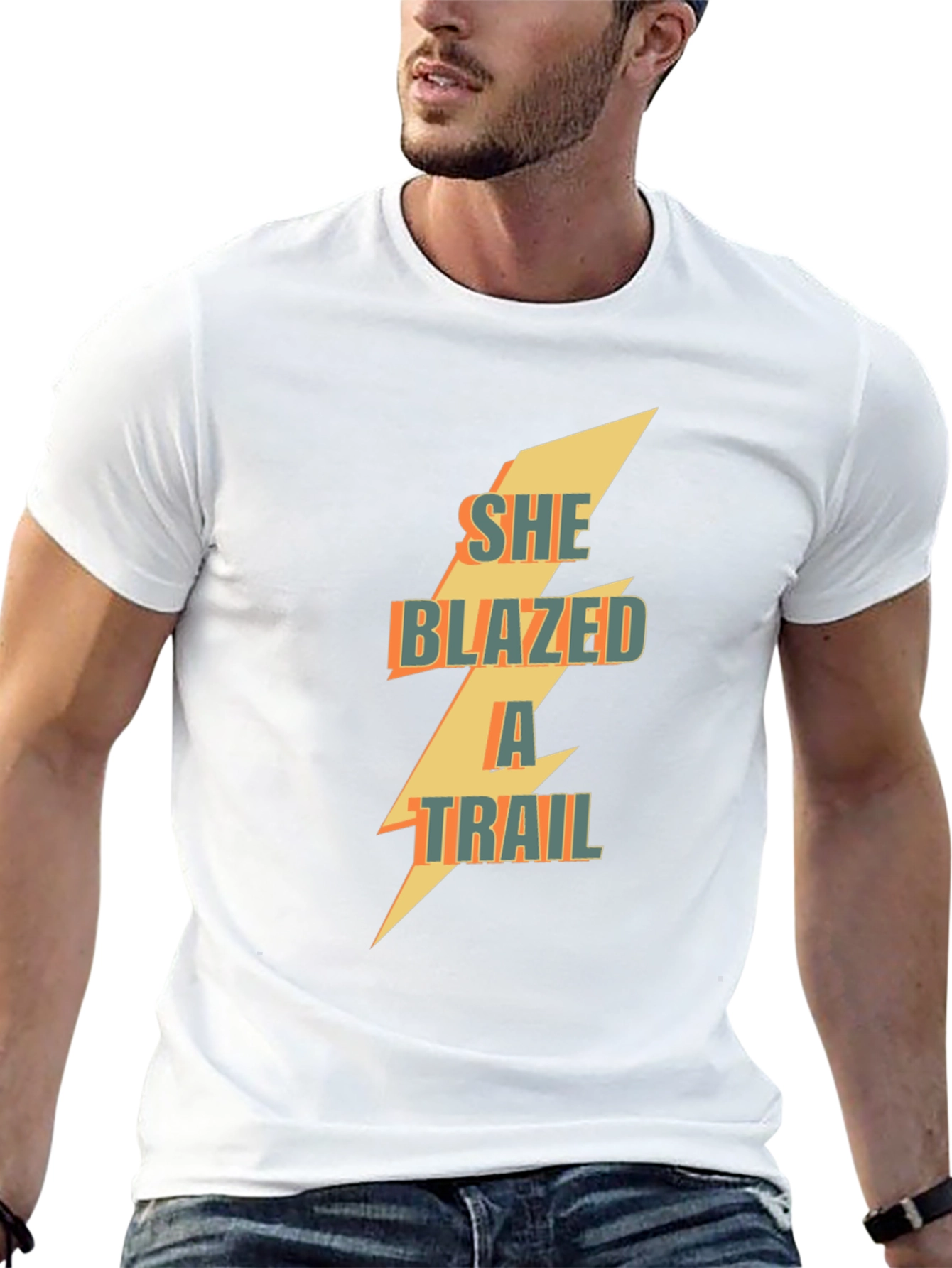 Black She Blazed a Trail Graphic Tee - Black Cotton view 13
