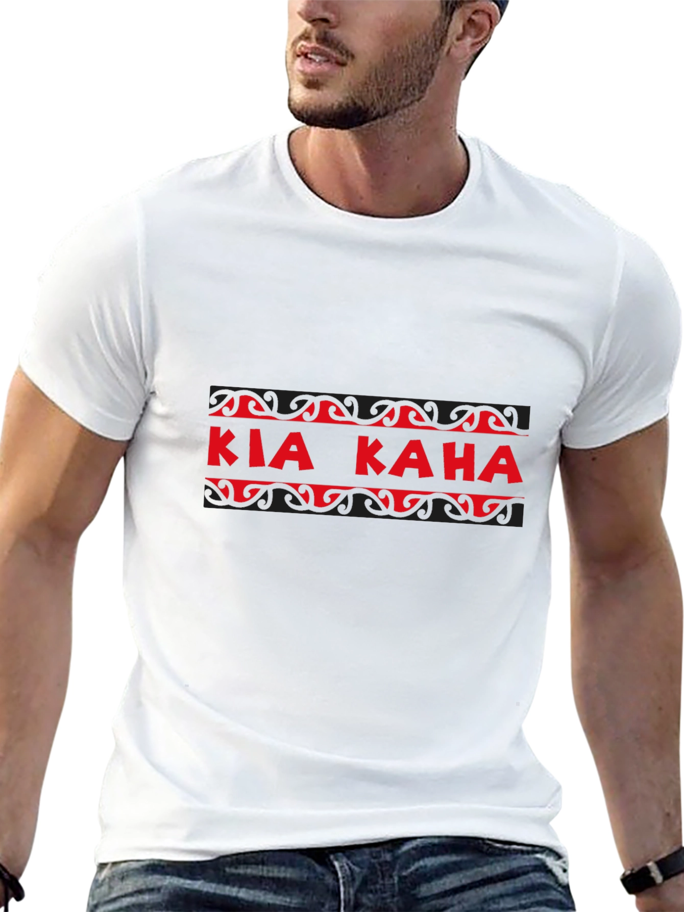 Black Kia Kaha Graphic Tee - Black view 13