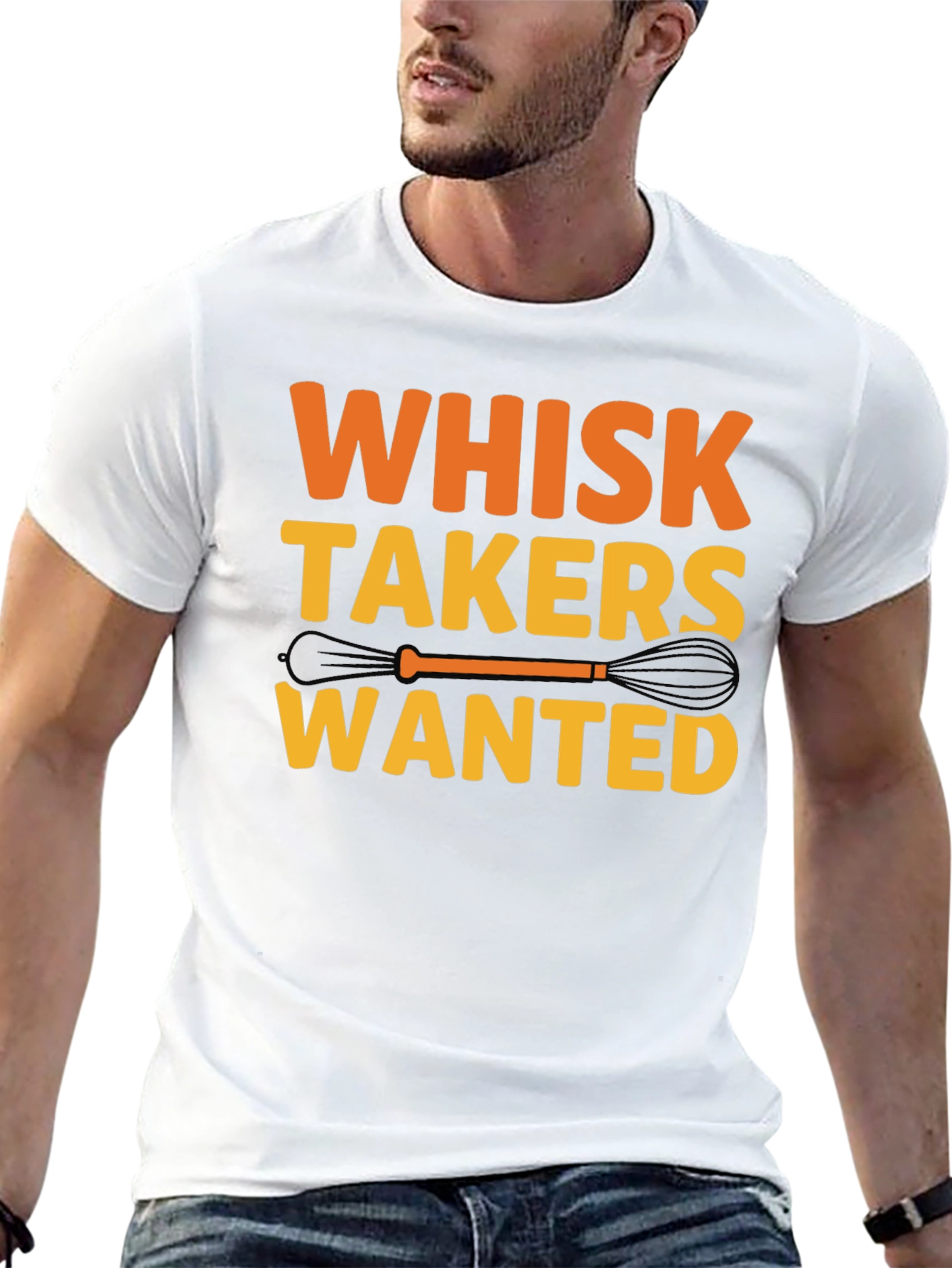 Black Whisk Takers Wanted Funny Baking T-Shirt view 13