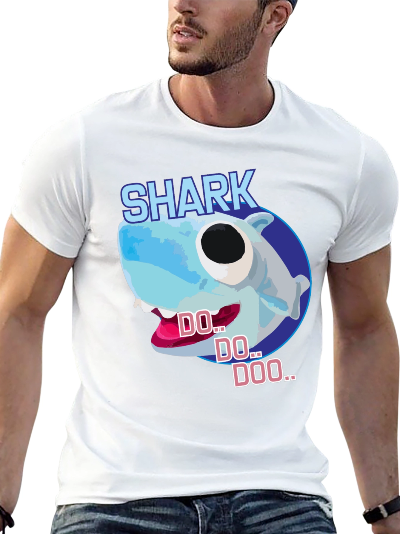 Black Baby Shark Doo Doo Doo Graphic Tee Shirt view 13
