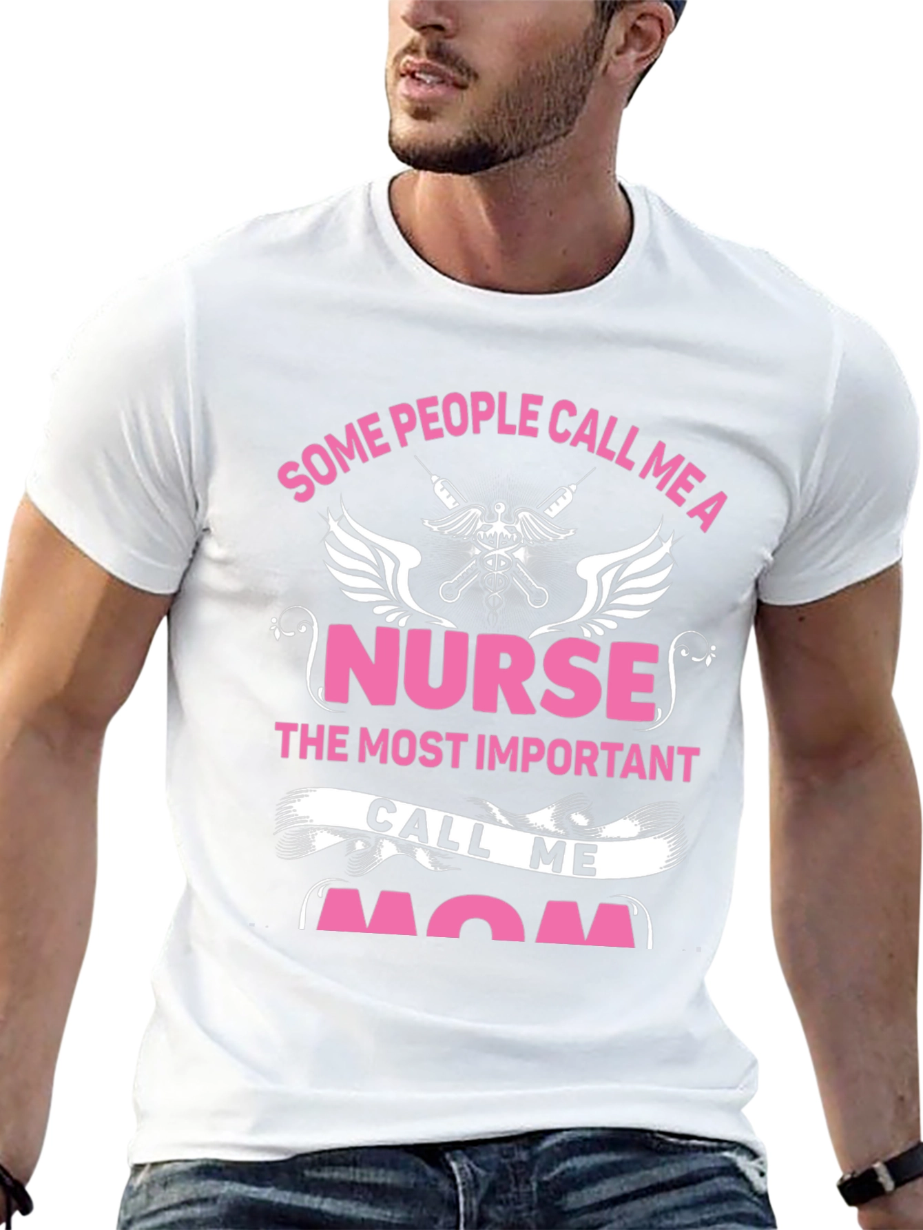 Black Nurse Mom Graphic Tee view 13