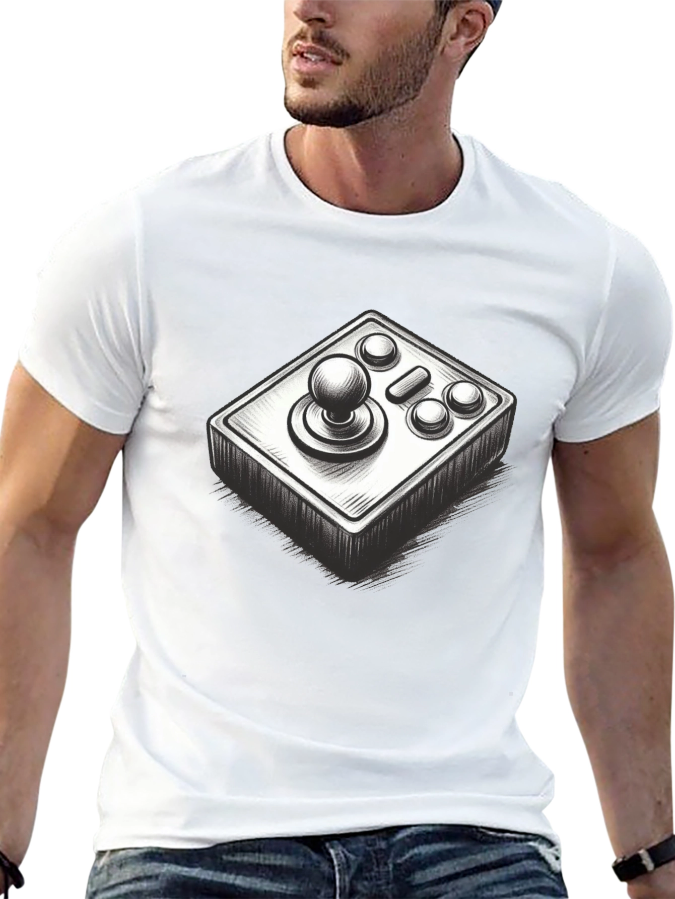 Black Retro Arcade Gamer T-Shirt view 13